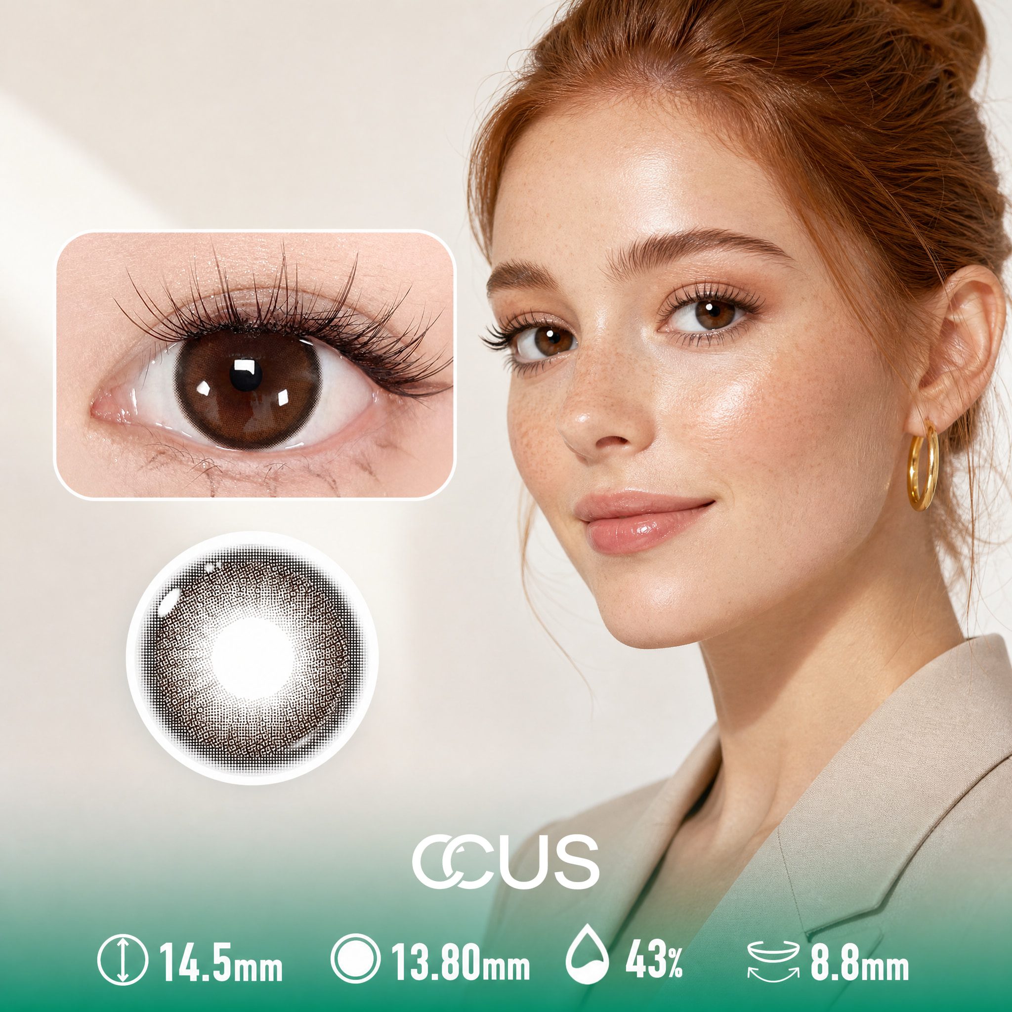 Seville Dawn Mocha Brown Contact Lenses