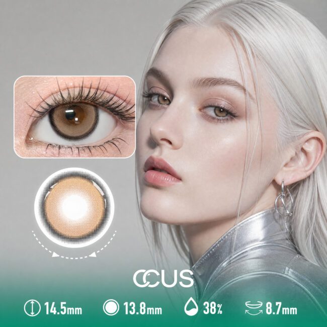 Silk Almond Brown Contact Lenses