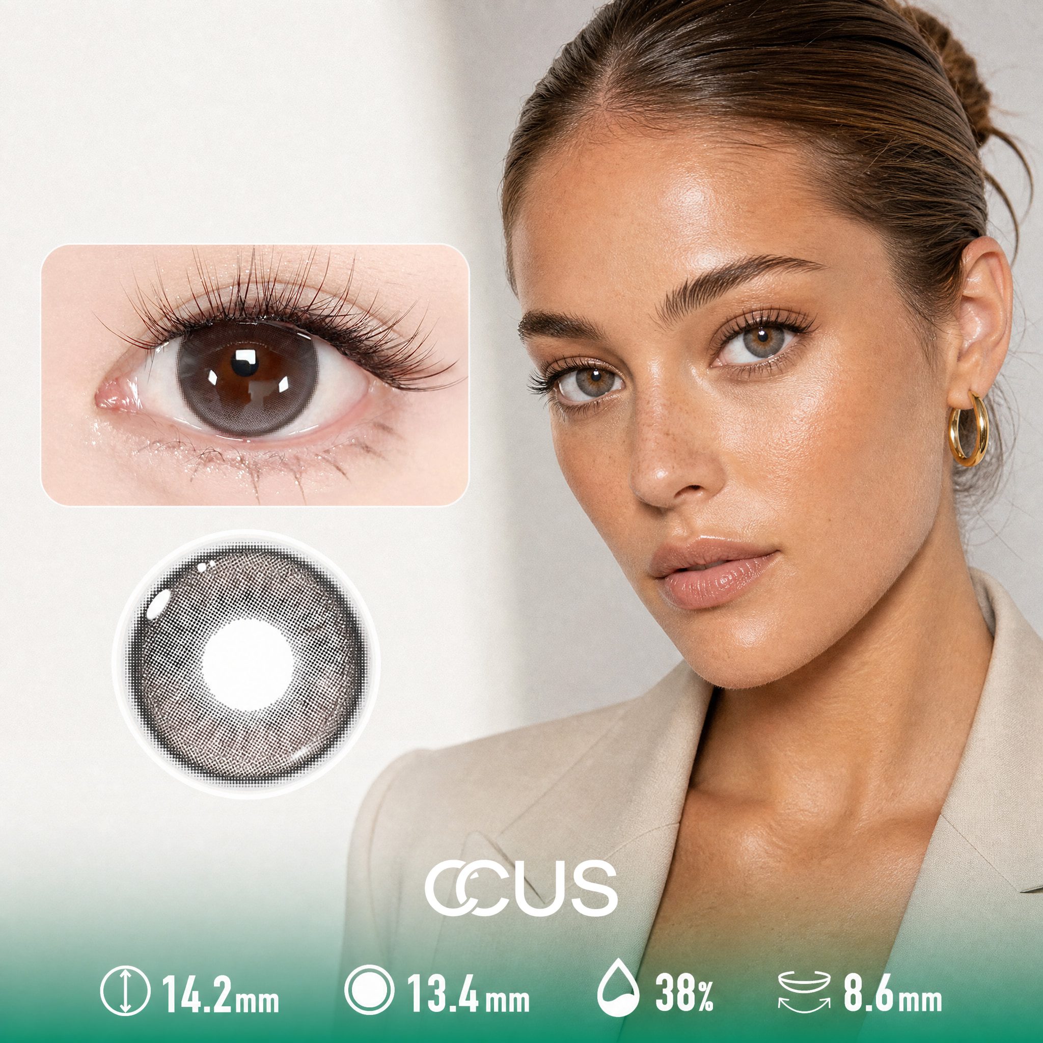 Silk Dusk Grey Contact Lenses