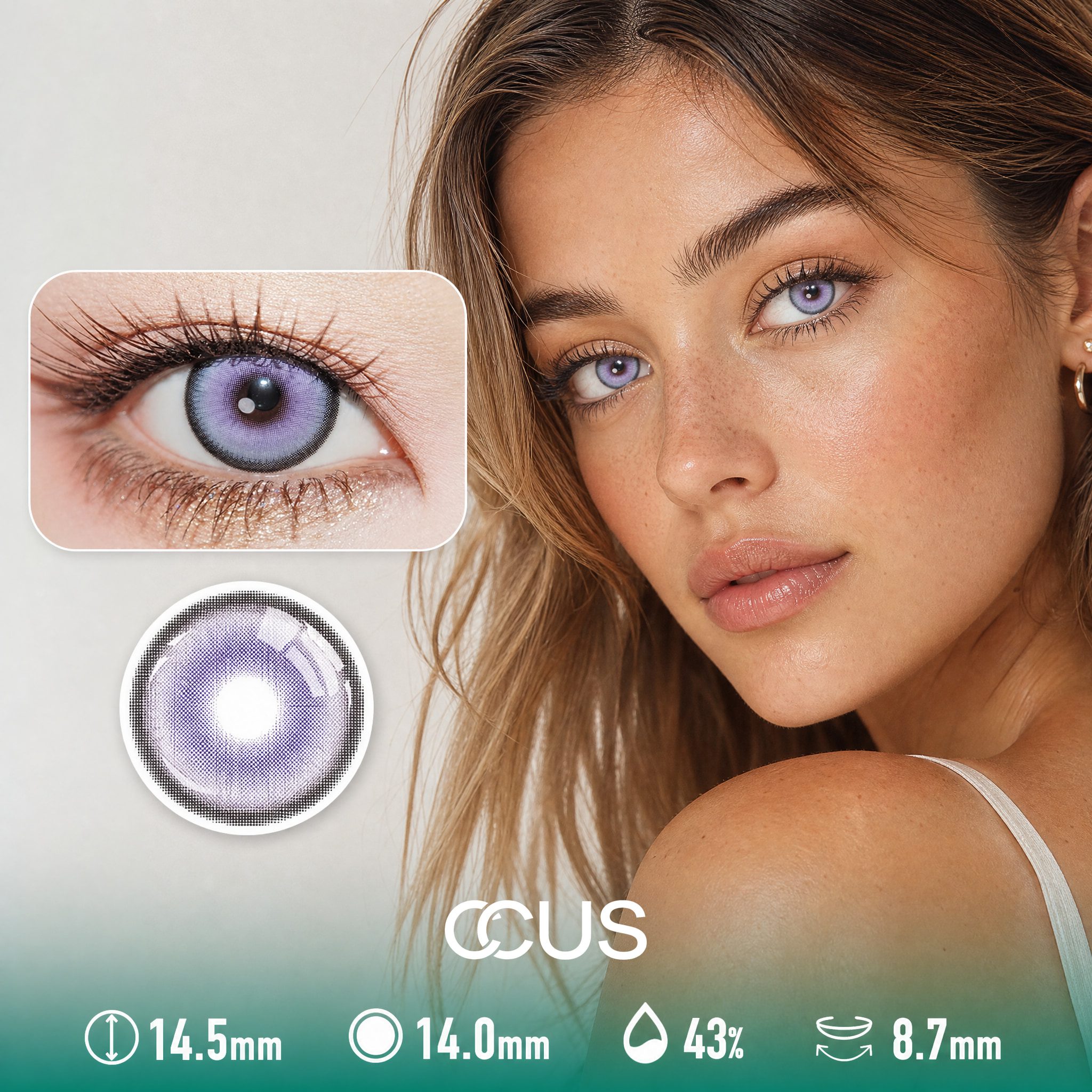Solstice Mist Purple Contact Lenses