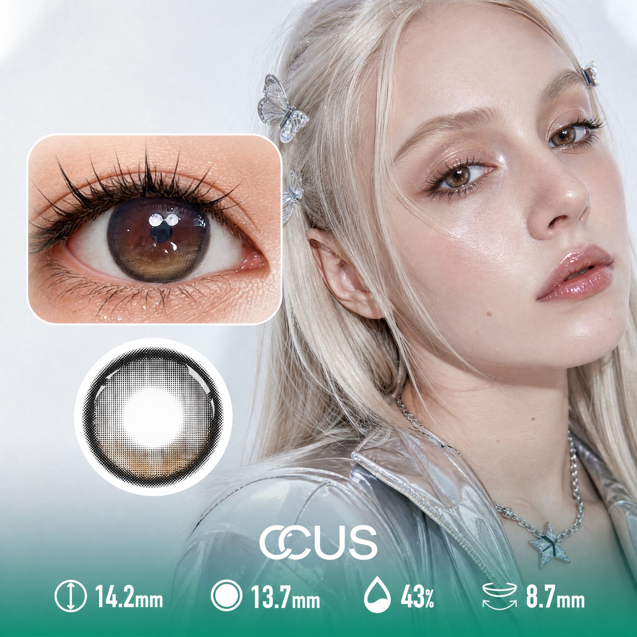 Summer Haze Brown Contact Lenses