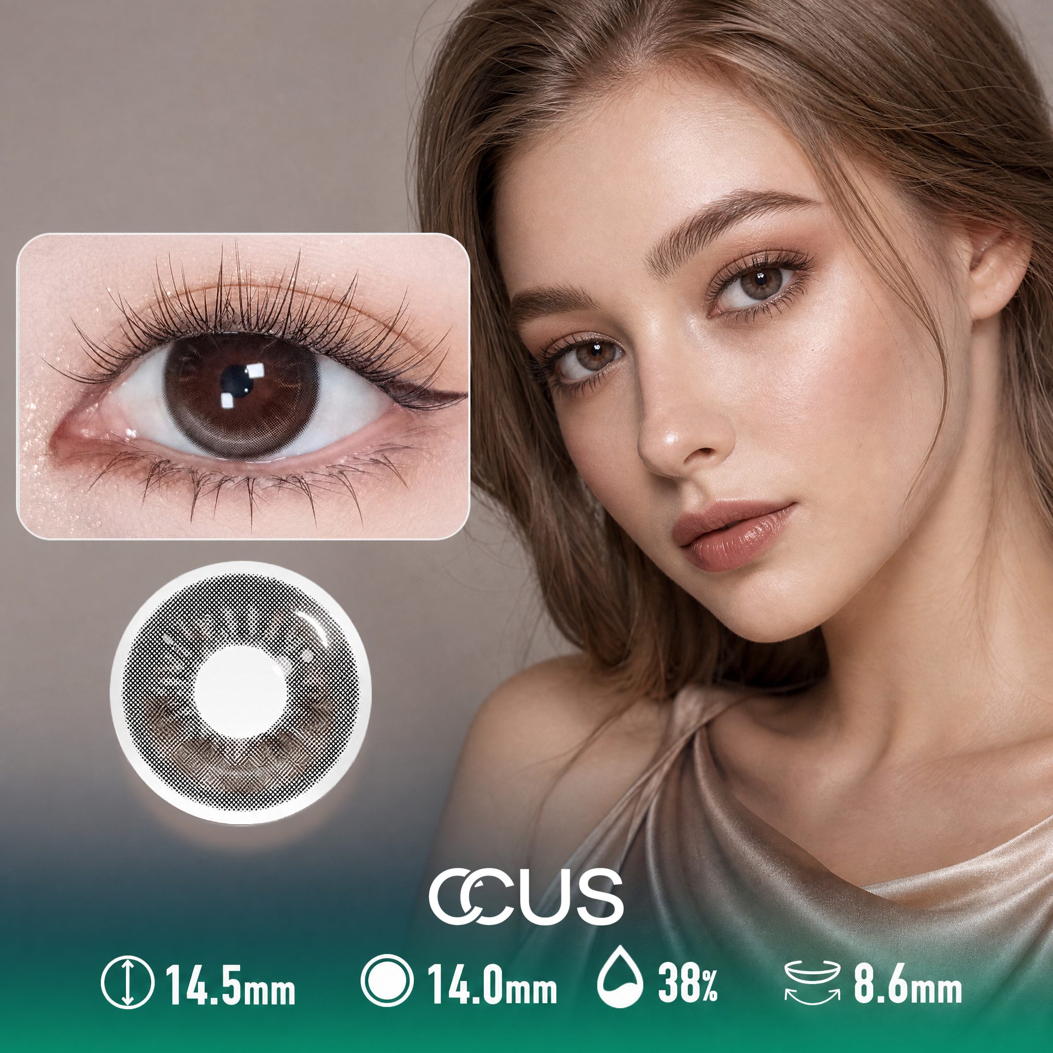 Summer Milan Chestnut Brown Contact Lenses