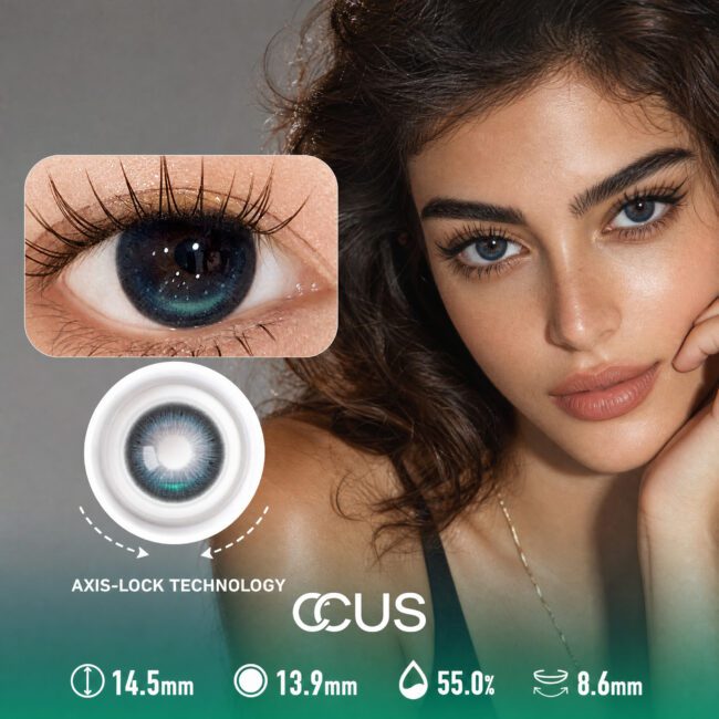 Tidal Nocturne Deep Ocean Blue Contact Lenses