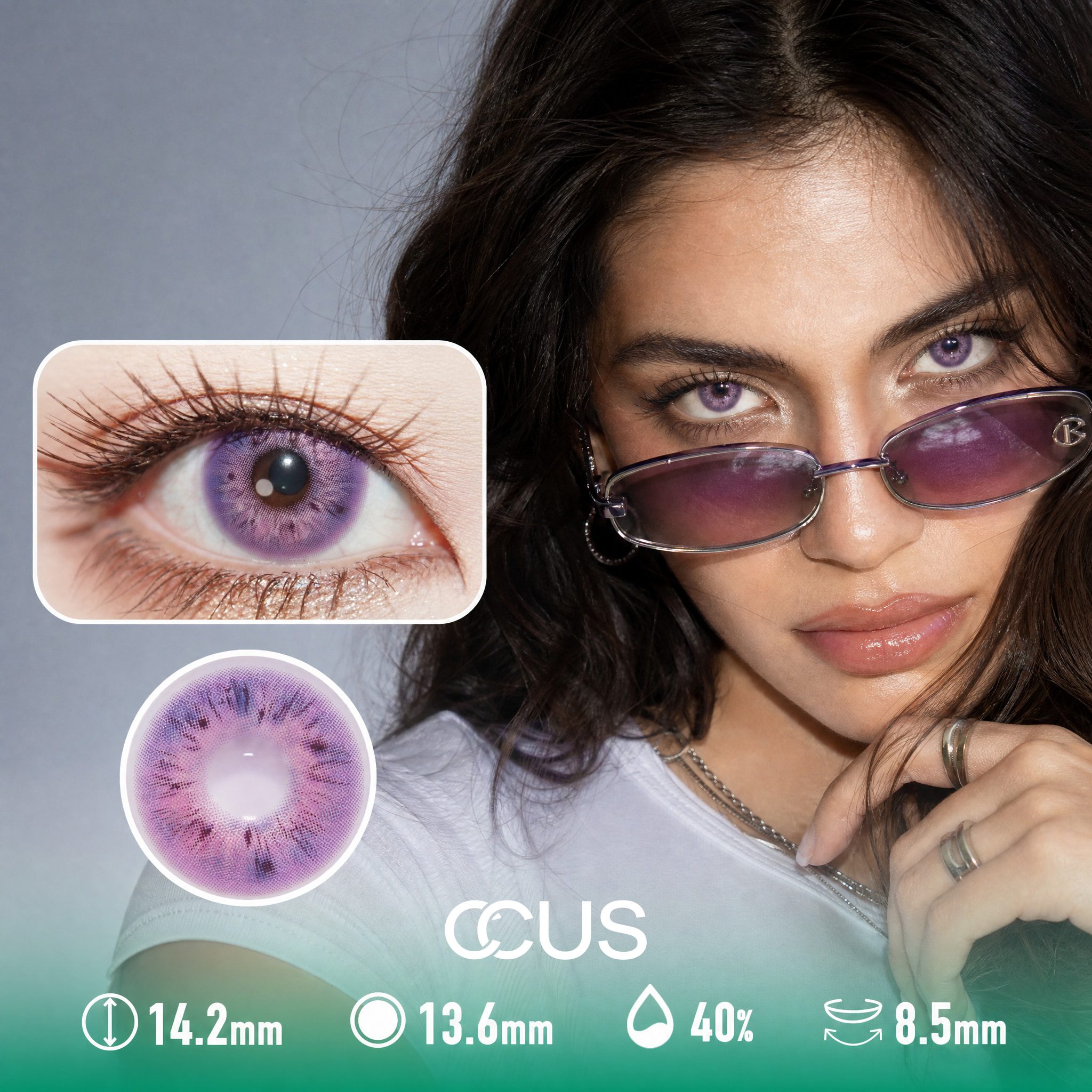 Twilight Orchid Purple Contact Lenses
