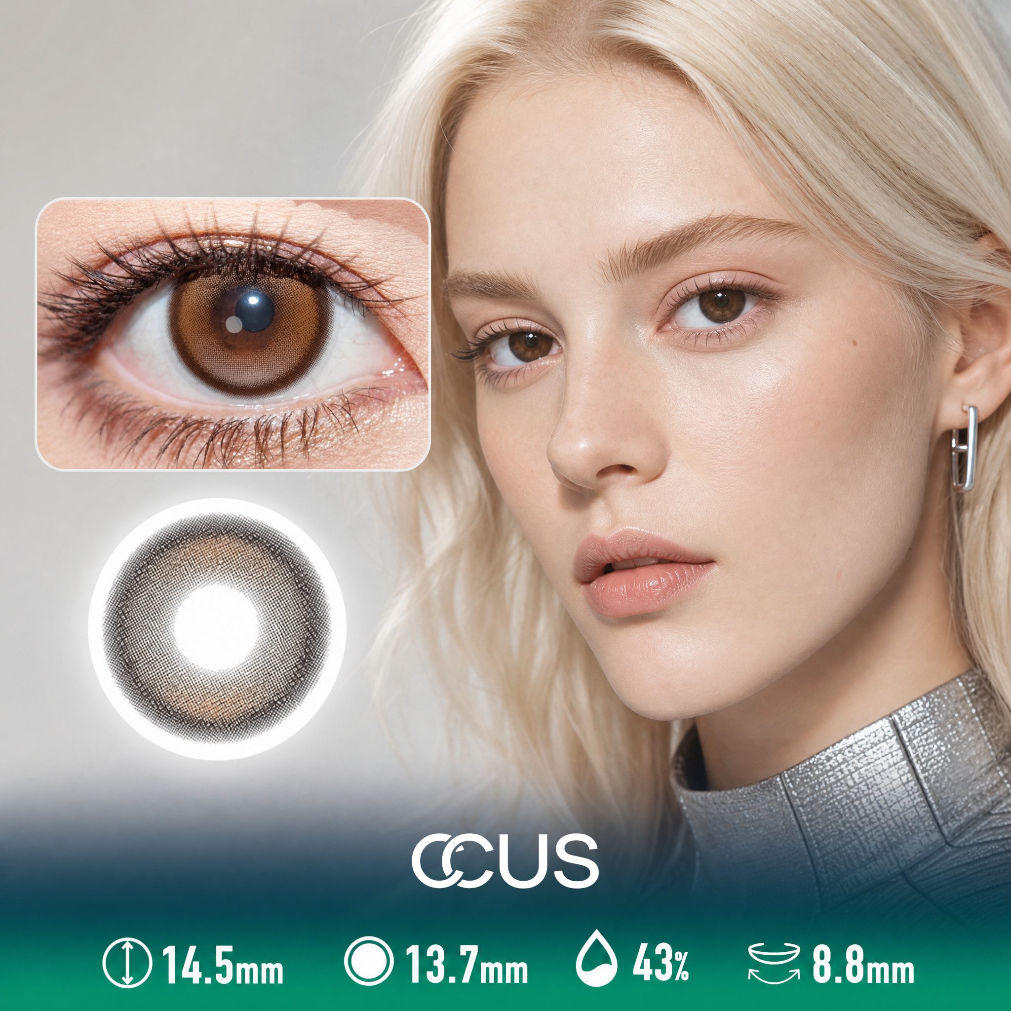 Velvet Camellia Caramel Brown Contact Lenses