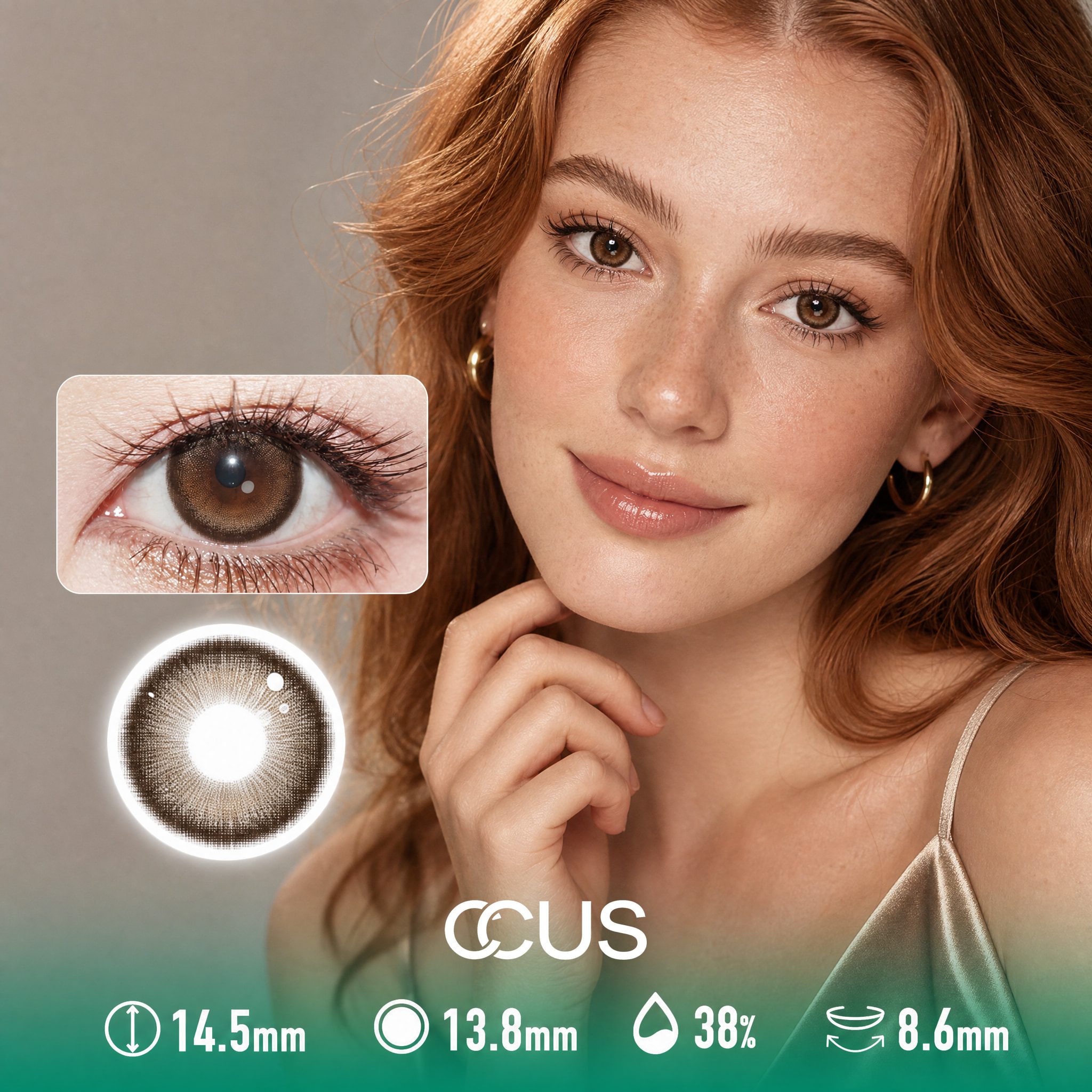 Velvet Lily Tawny Brown Contact Lenses