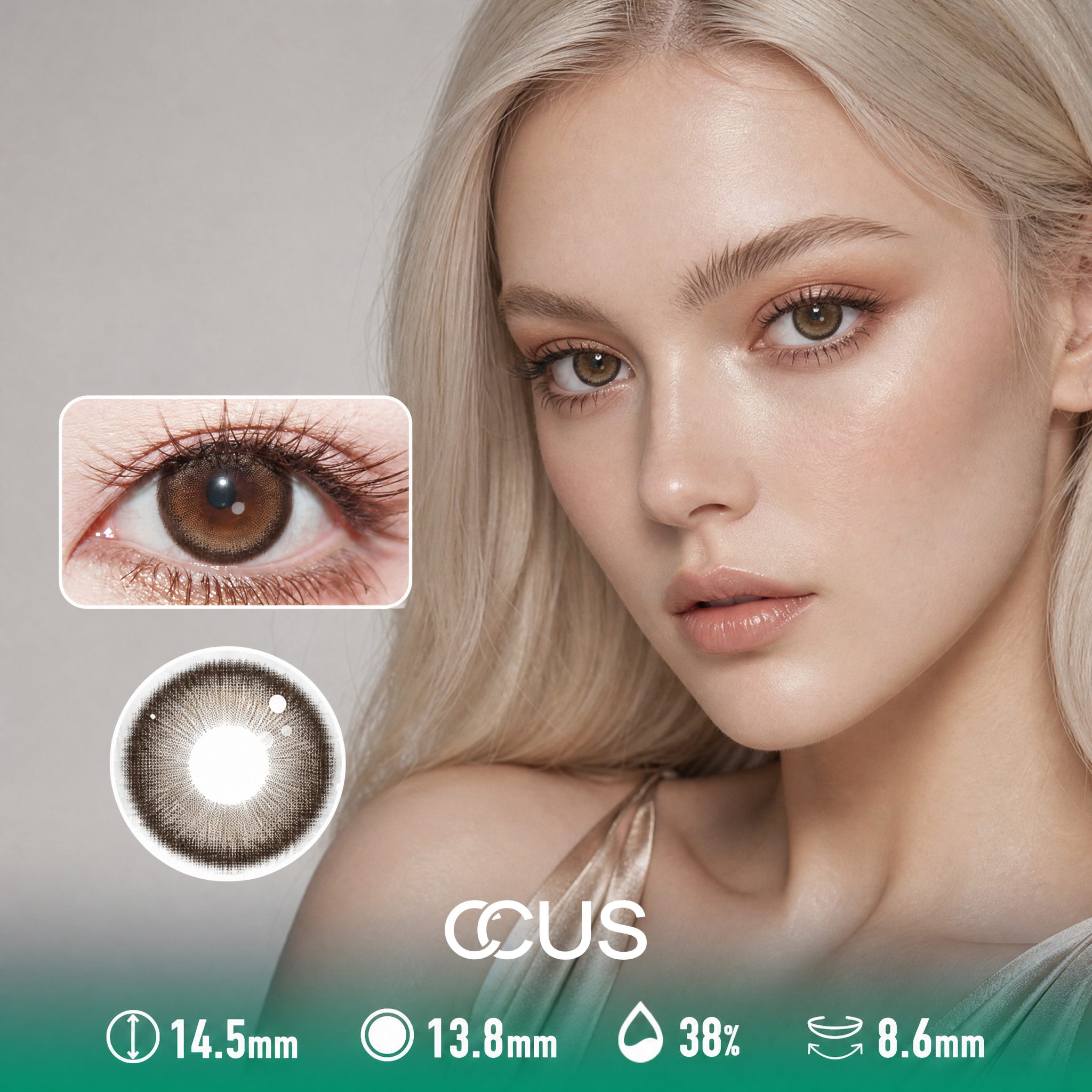 Velvet Lily Tawny Brown Contact Lenses