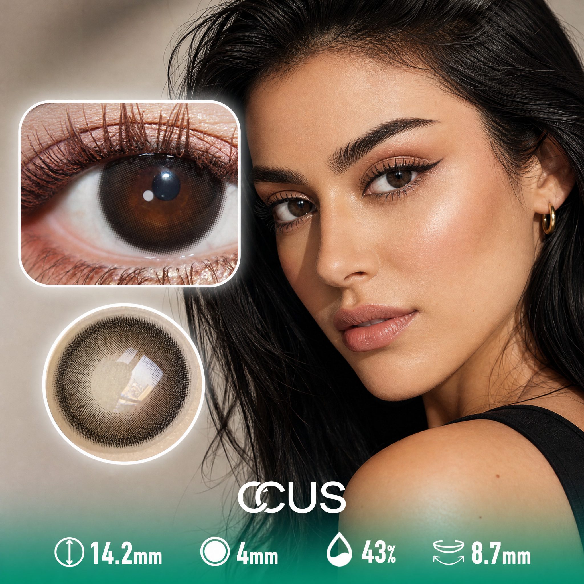 Velvet Lotus Obsidian Black Contact Lenses