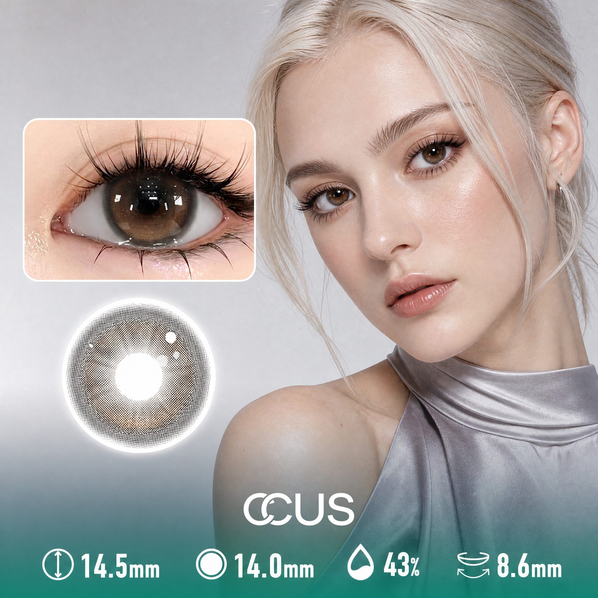 Velvet Peony Ember Brown Contact Lenses