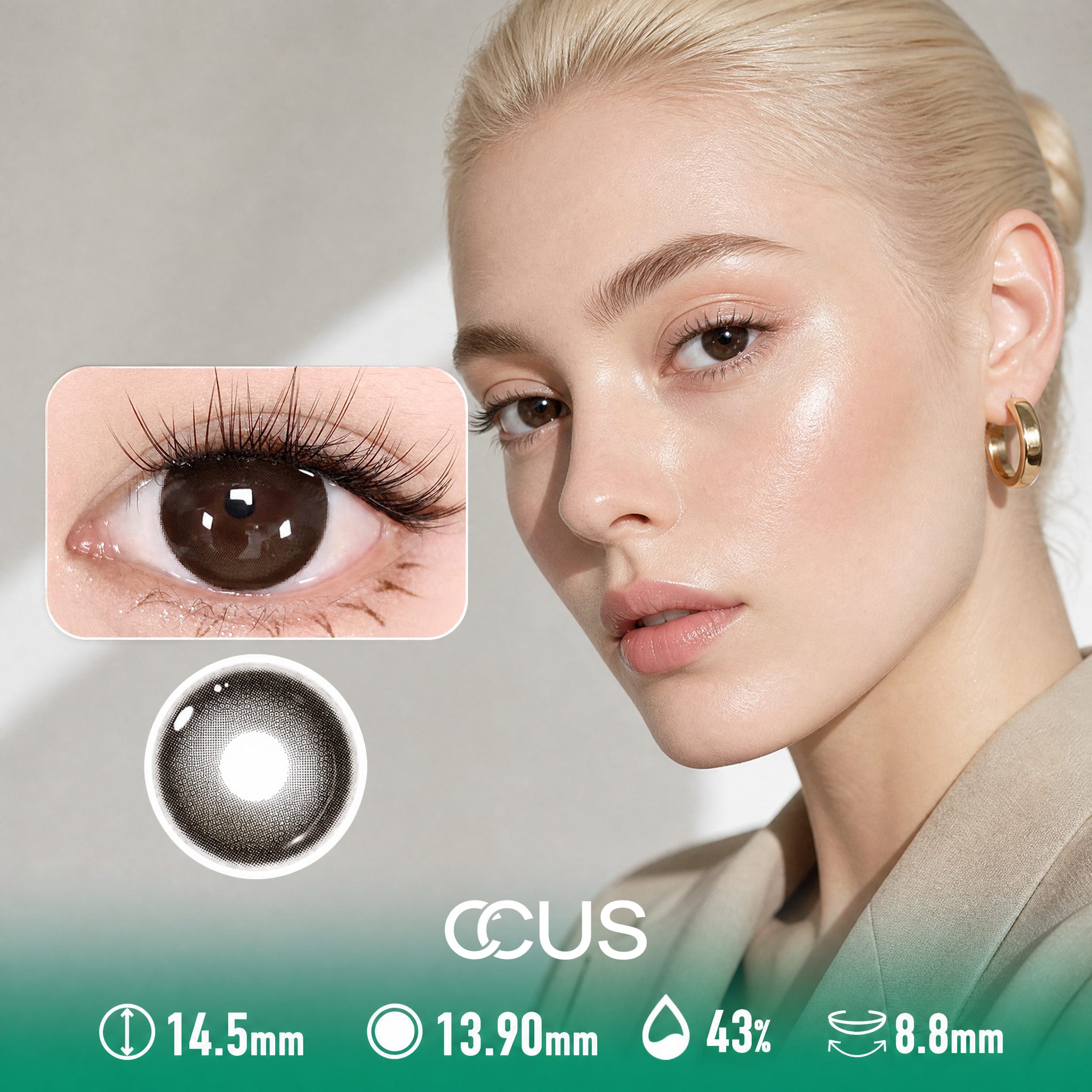 Velvet Umber Brown Contact Lenses