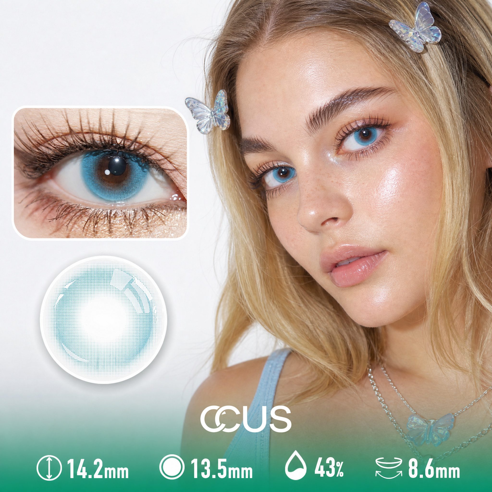 Venice Glacier Blue Contact Lenses