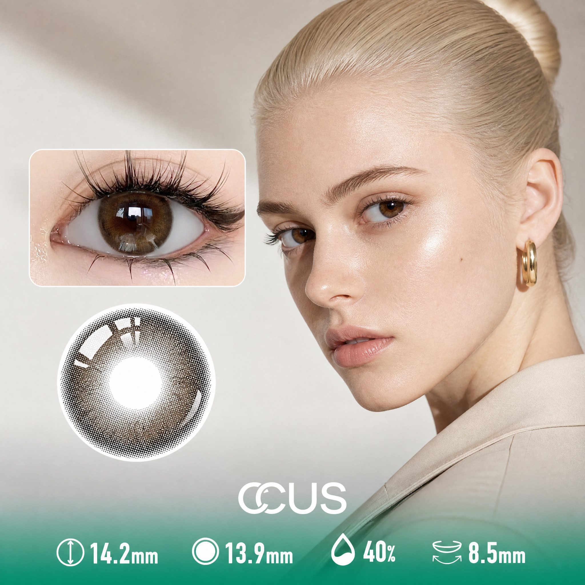 Vienna Equinox Mocha Brown Contact Lenses