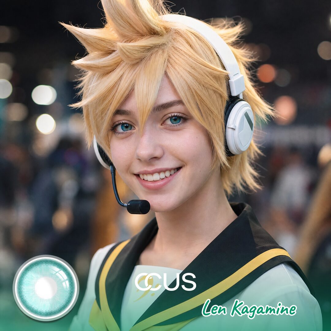 Len Kagamine Cosplay Contact Lenses - Ccus Eyewear · Premium Colored Contacts Len Kagamine Cosplay Contact Lenses