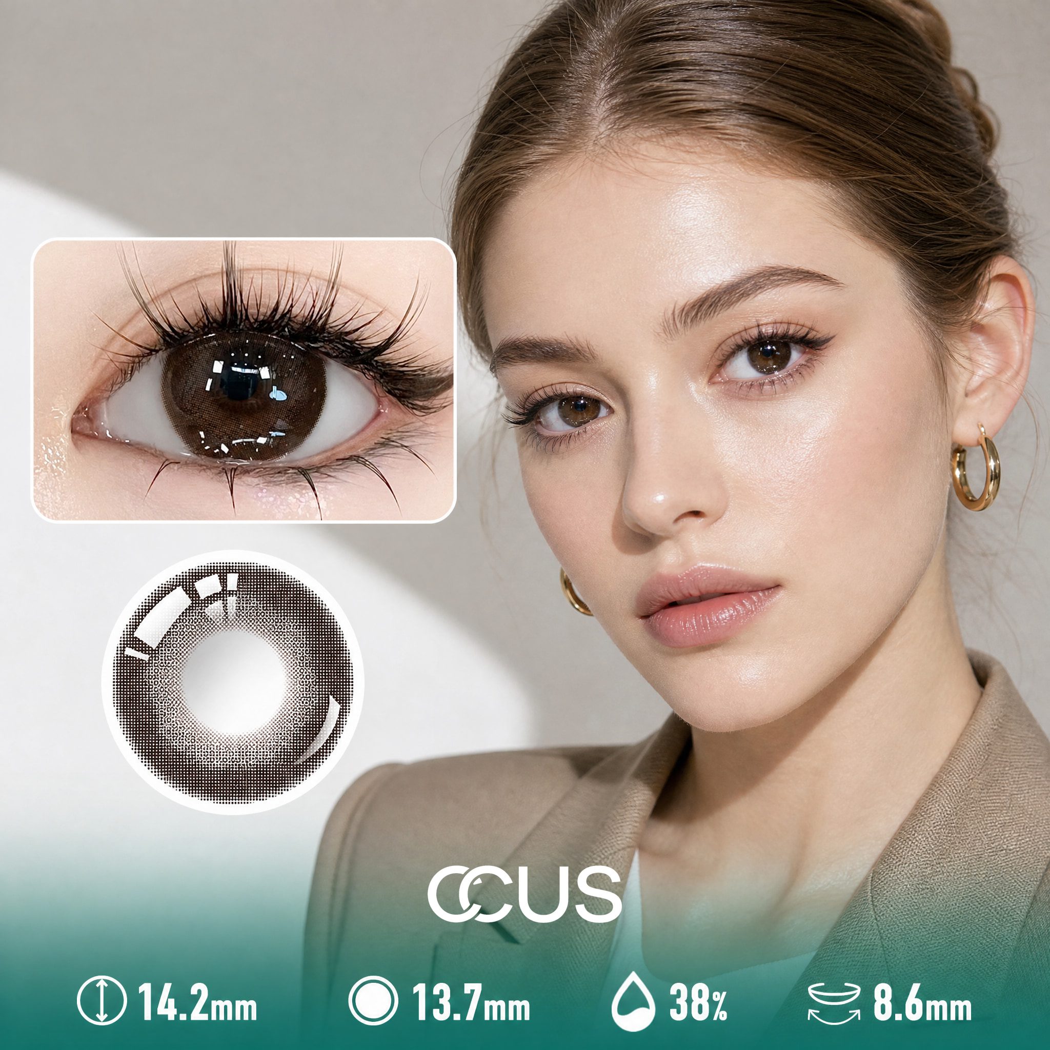 Winter Iris Brown Contact Lenses