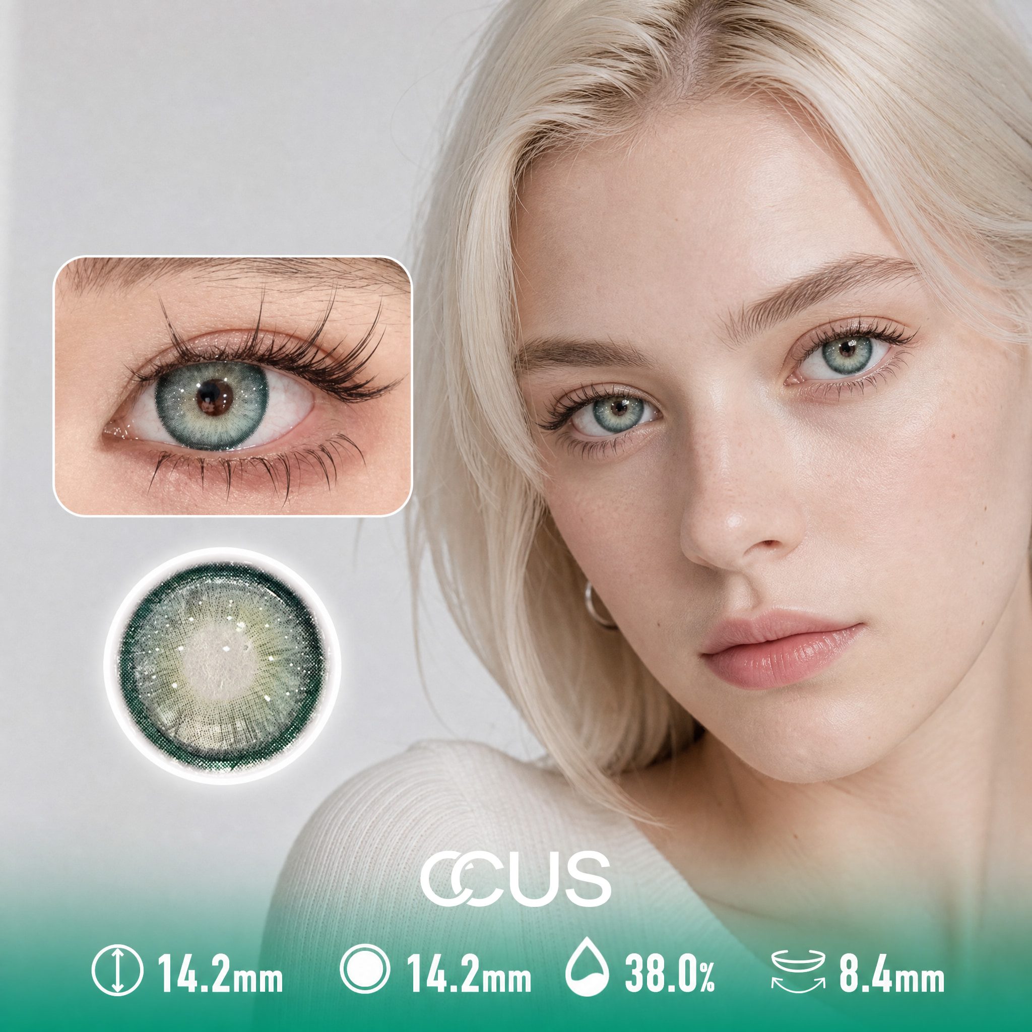 April Rain Green Contact Lenses