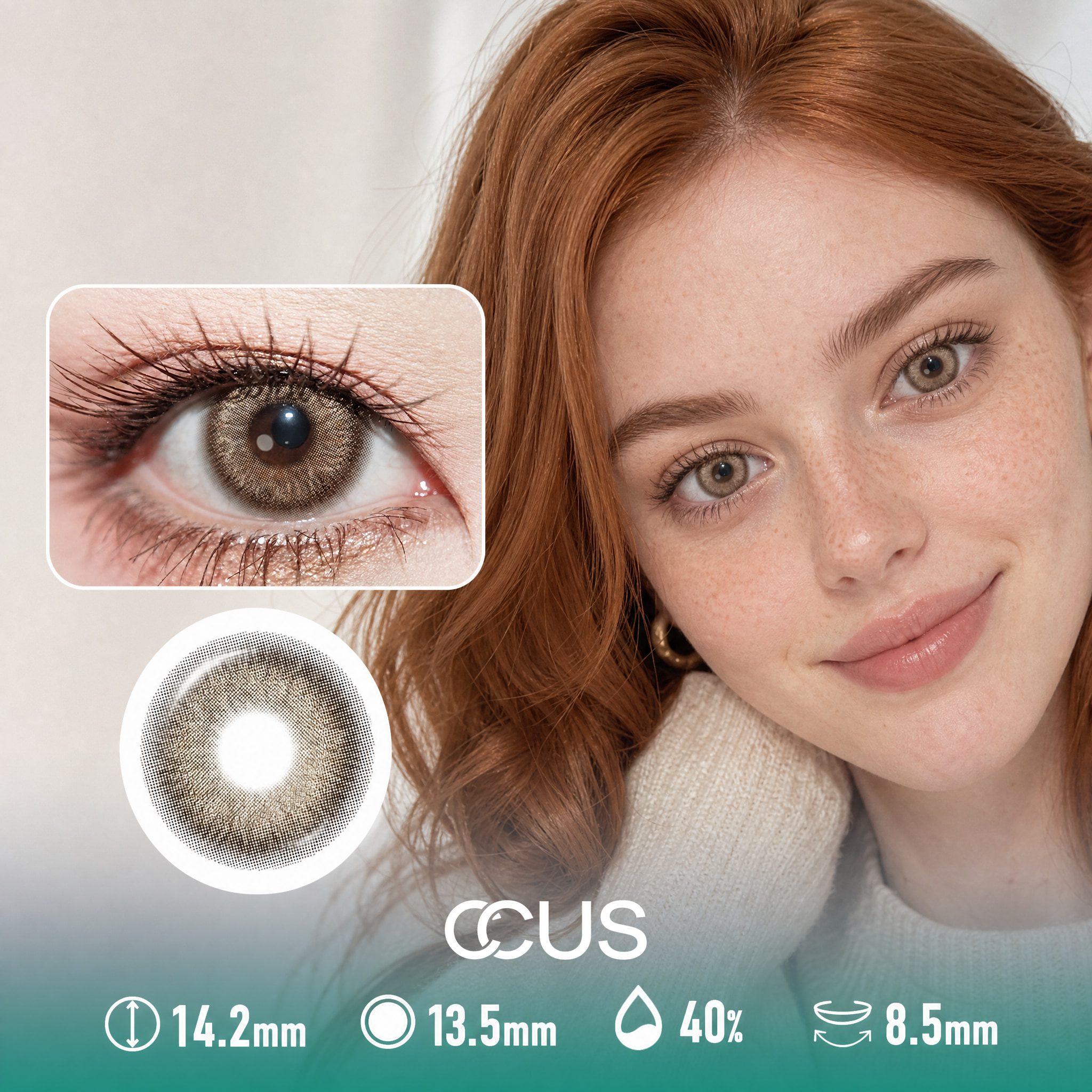 Bare Rosewood Brown Contact Lenses
