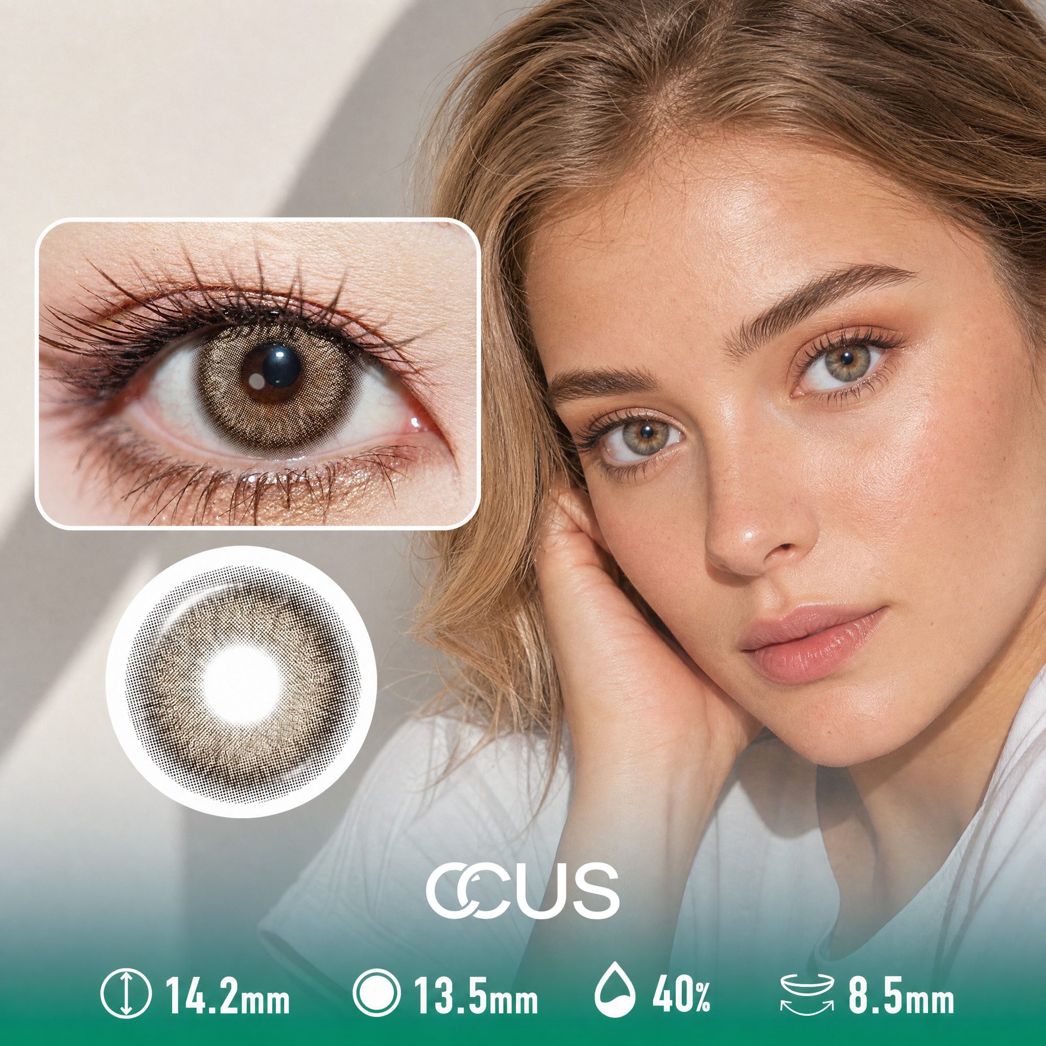 Bare Rosewood Brown Contact Lenses