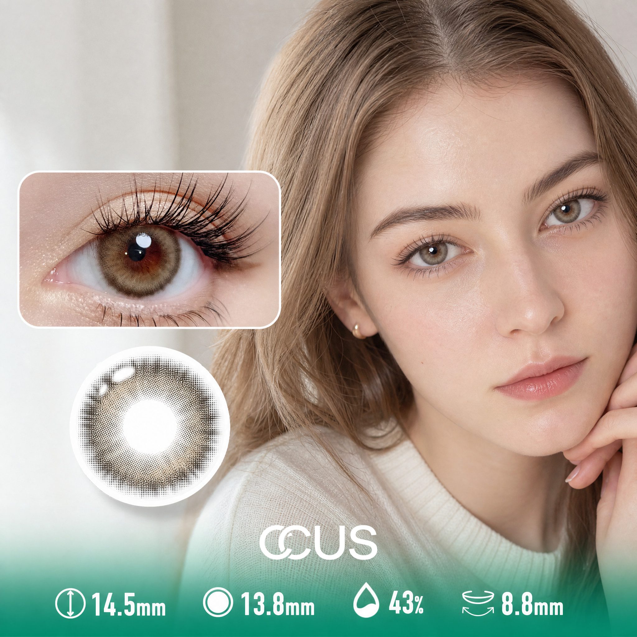 Brown Blood Eye Contact Lenses