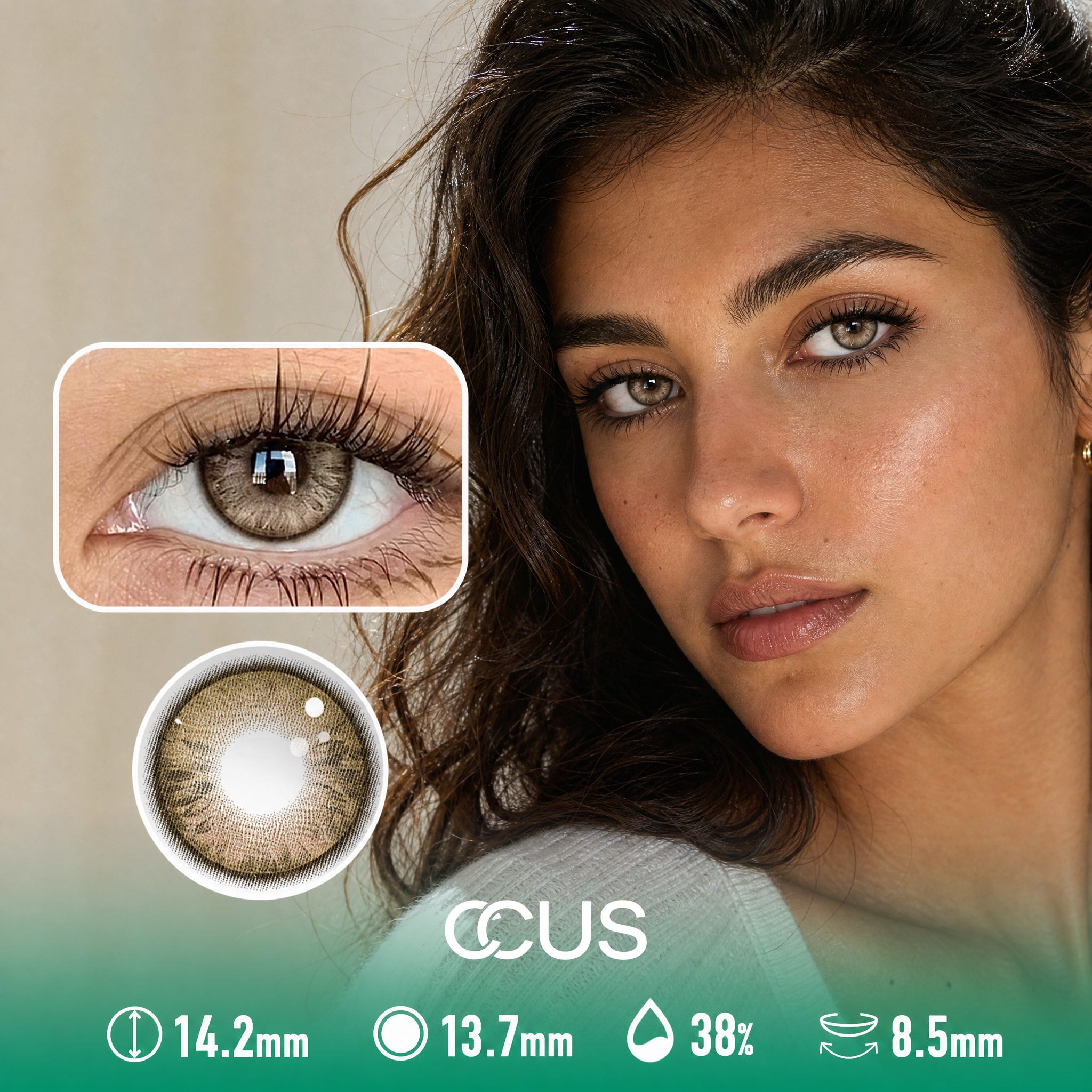 Bruges Haze Brown Contact Lenses