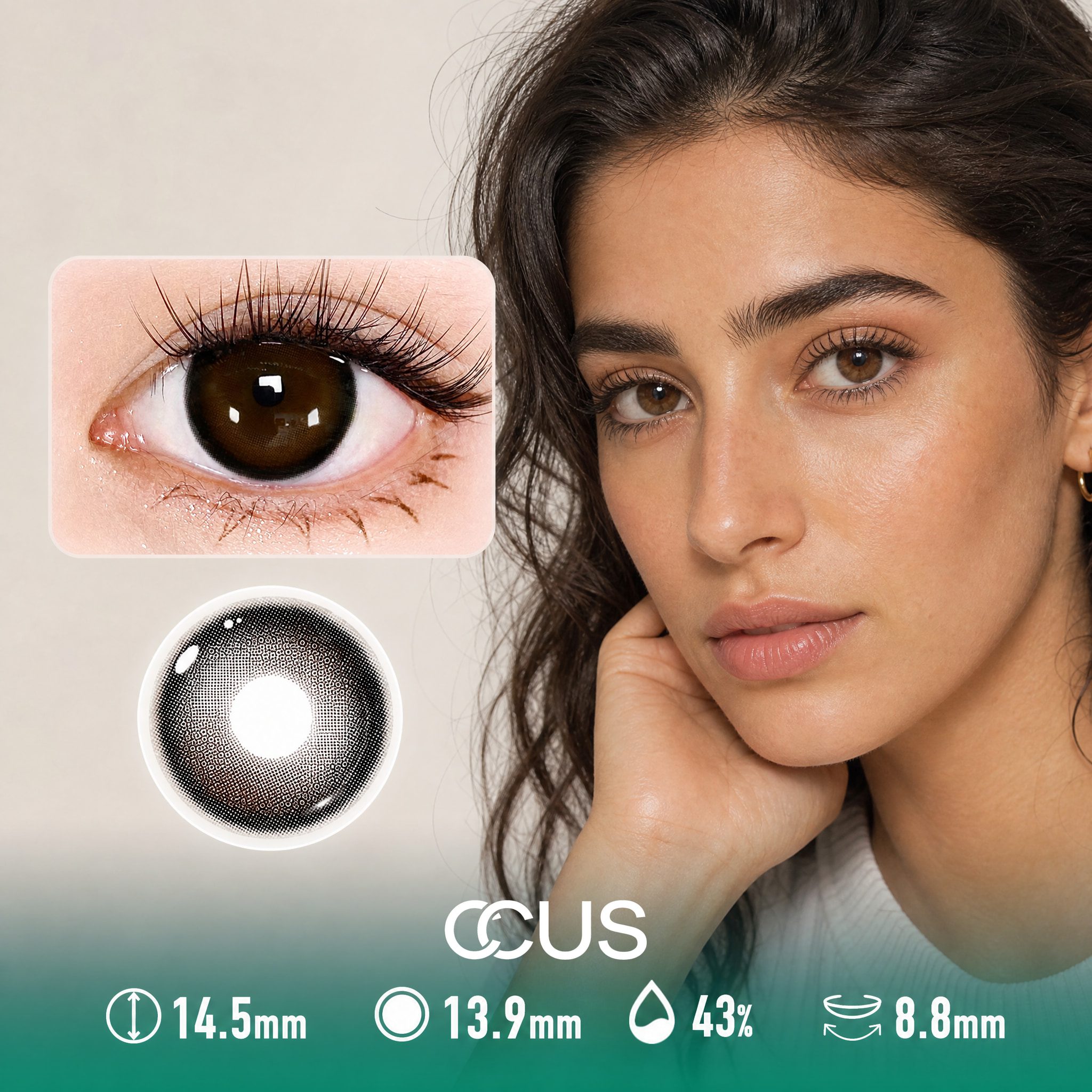 Camellia Star Brown Contact Lenses