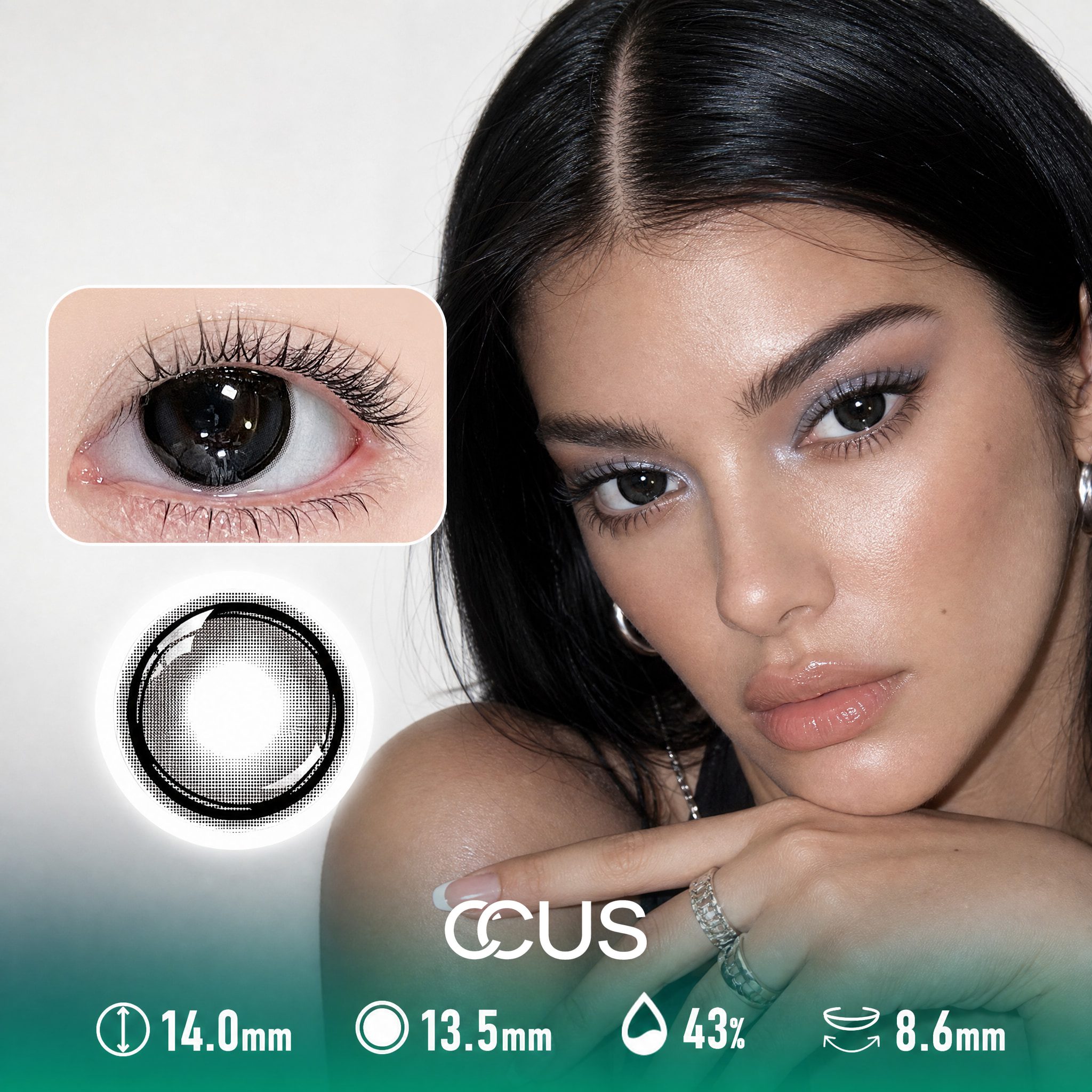 Camera Roll Inkwell Black Contact Lenses