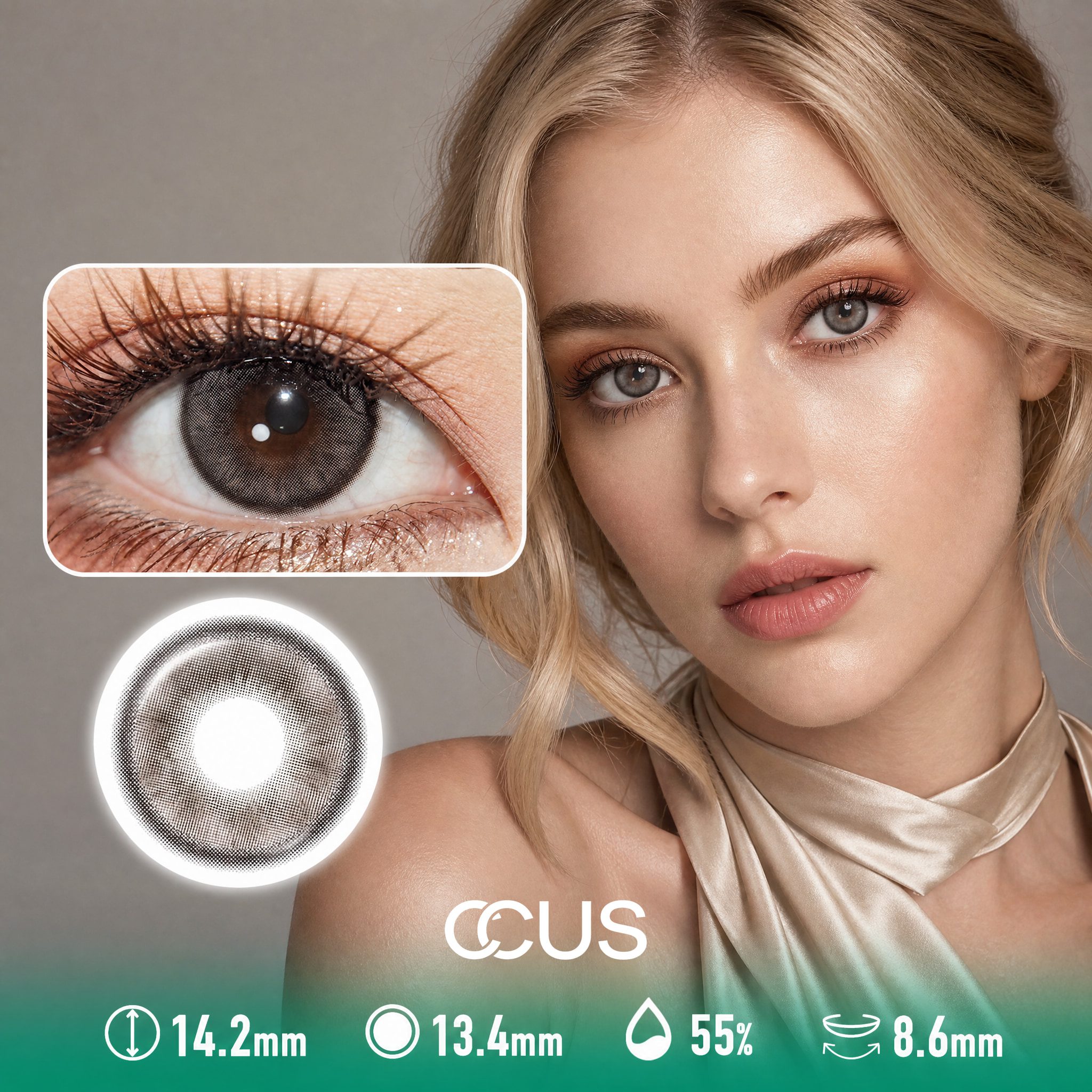 Champagne Hour Chocolate Contact Lenses
