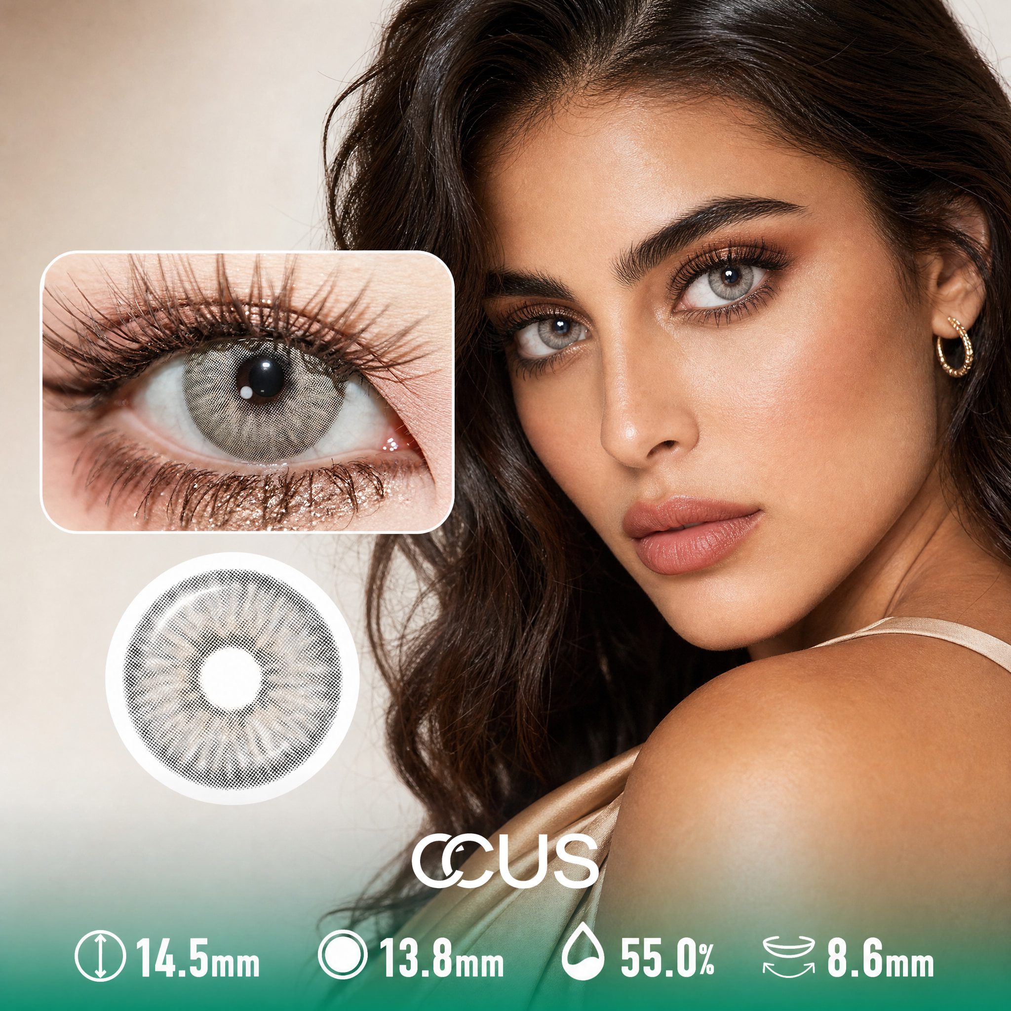 Cloud Halo Chestnut Brown Contact Lenses - Ccus Eyewear · Premium Colored Contacts Cloud Halo Chestnut Brown Contact Lenses