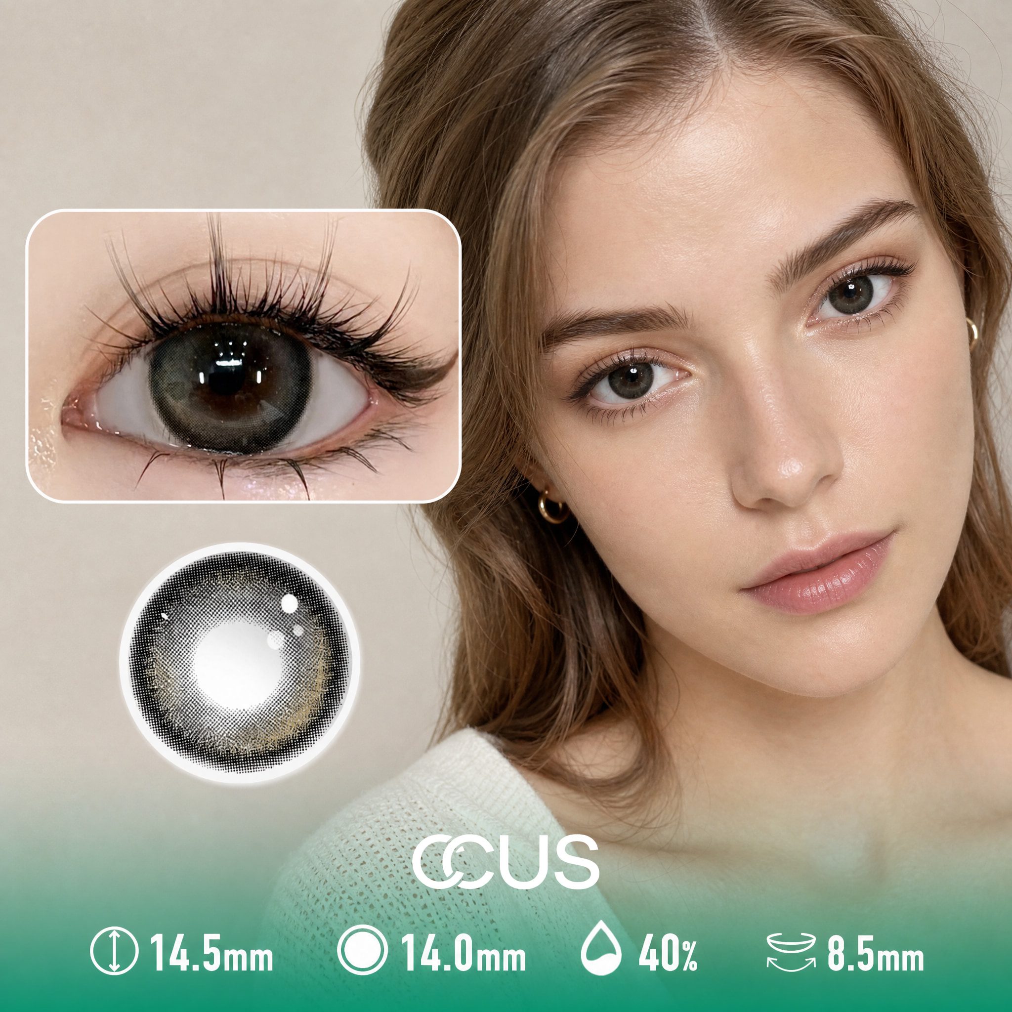 Cloudline Black Contact Lenses