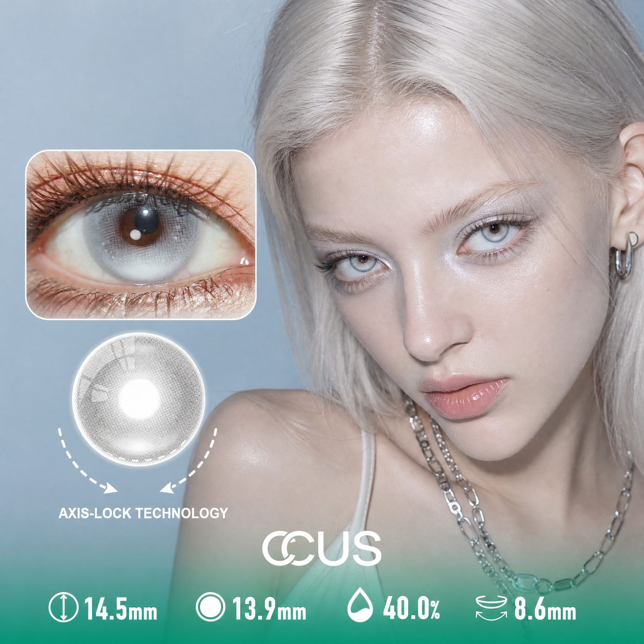 Comet Lotus Porcelain White Contact Lenses - Ccus Eyewear · Premium Colored Contacts Comet Lotus Porcelain White Contact Lenses