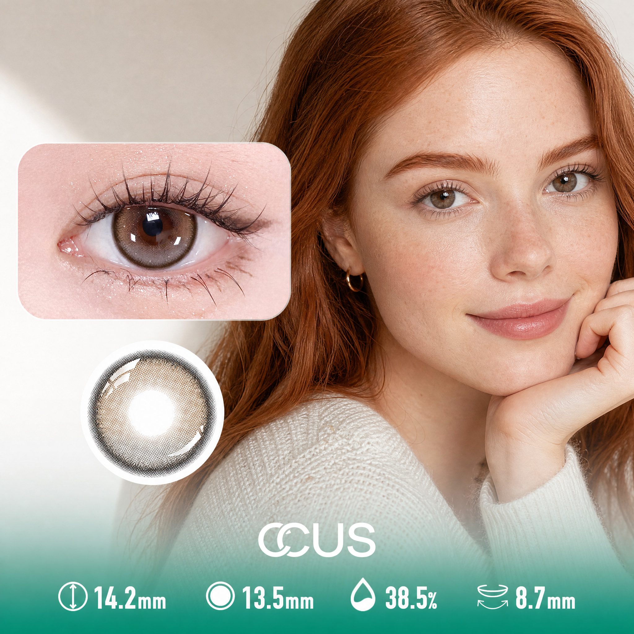 Daybreak Chestnut Brown Contact Lenses