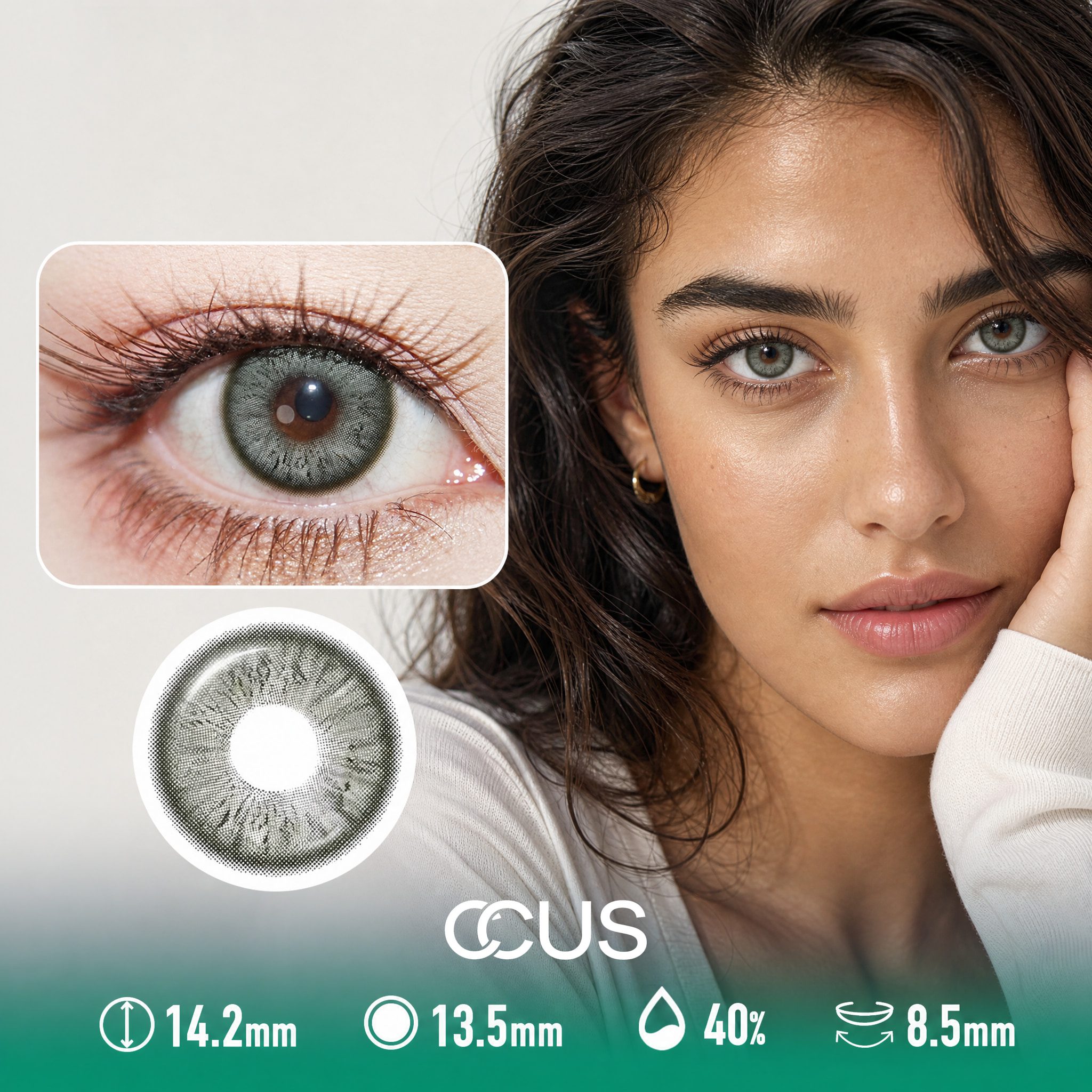 Dewlight Moss Green Contact Lenses