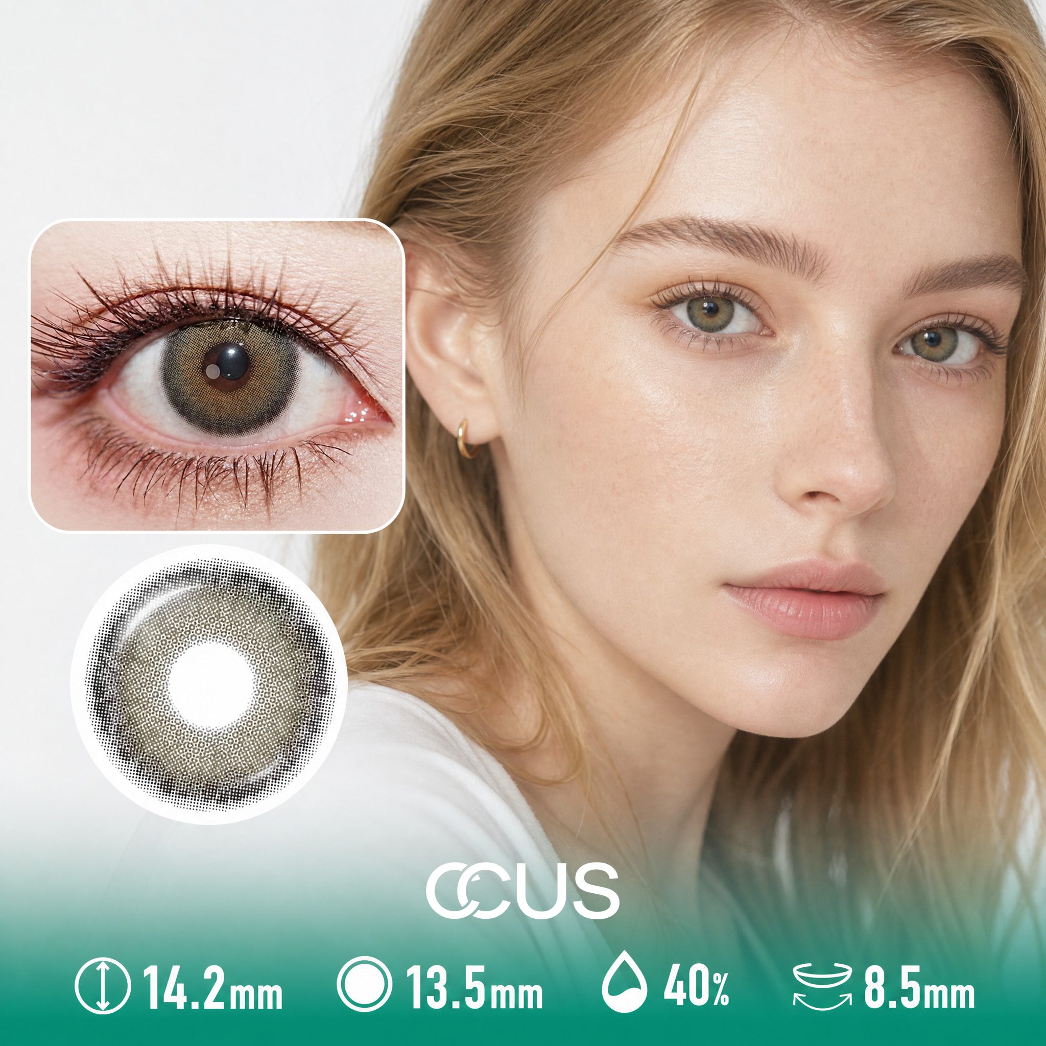 Dune Olive Green Contact Lenses
