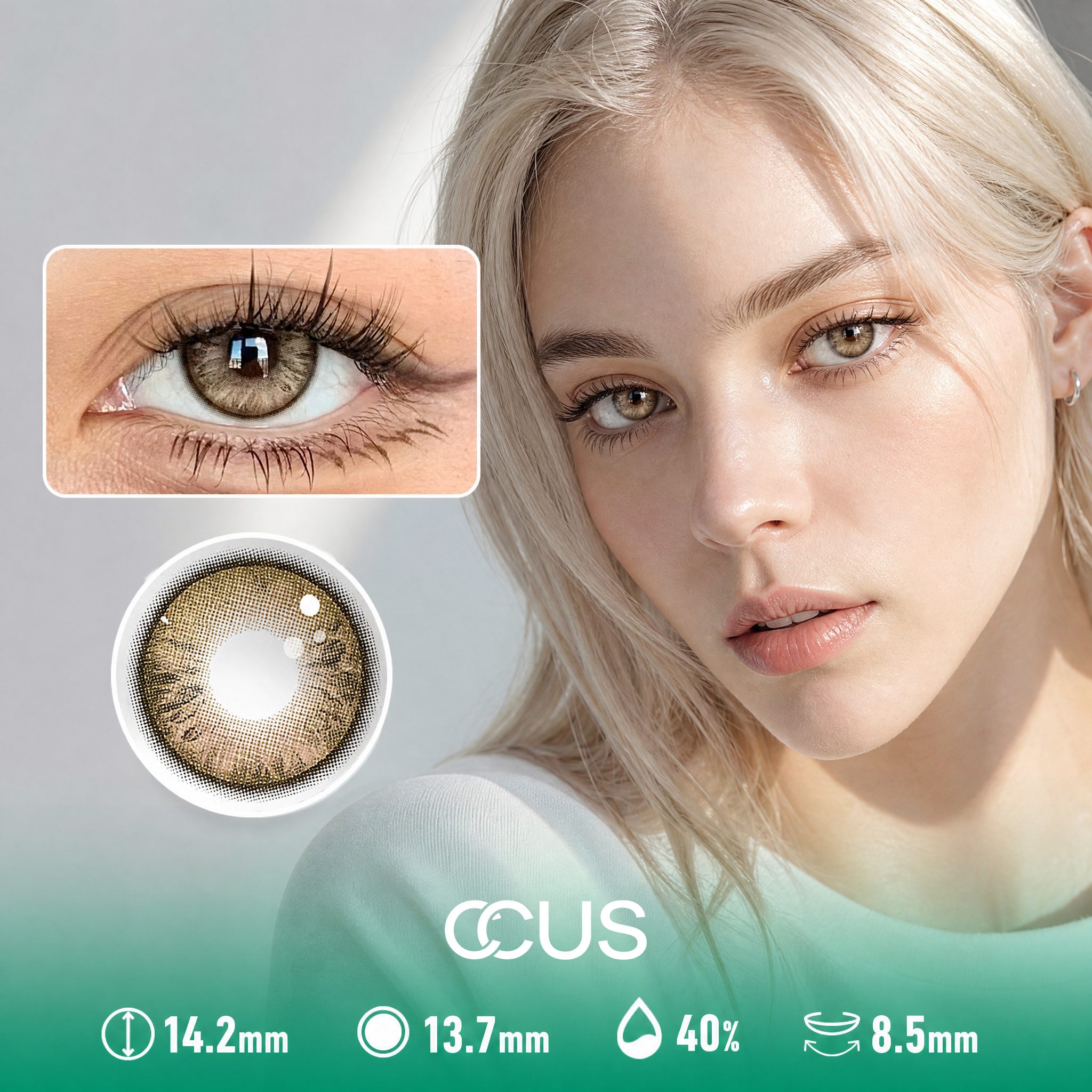 Ember Sand Brown Contact Lenses