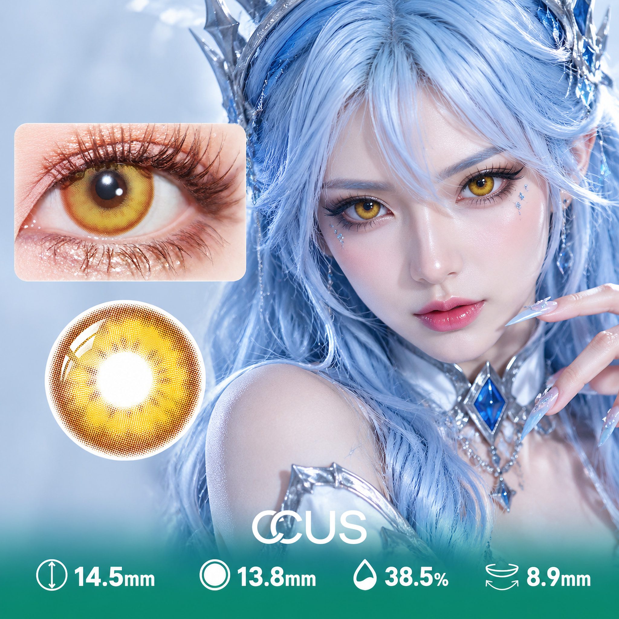Enchanted Gold Contact Lenses