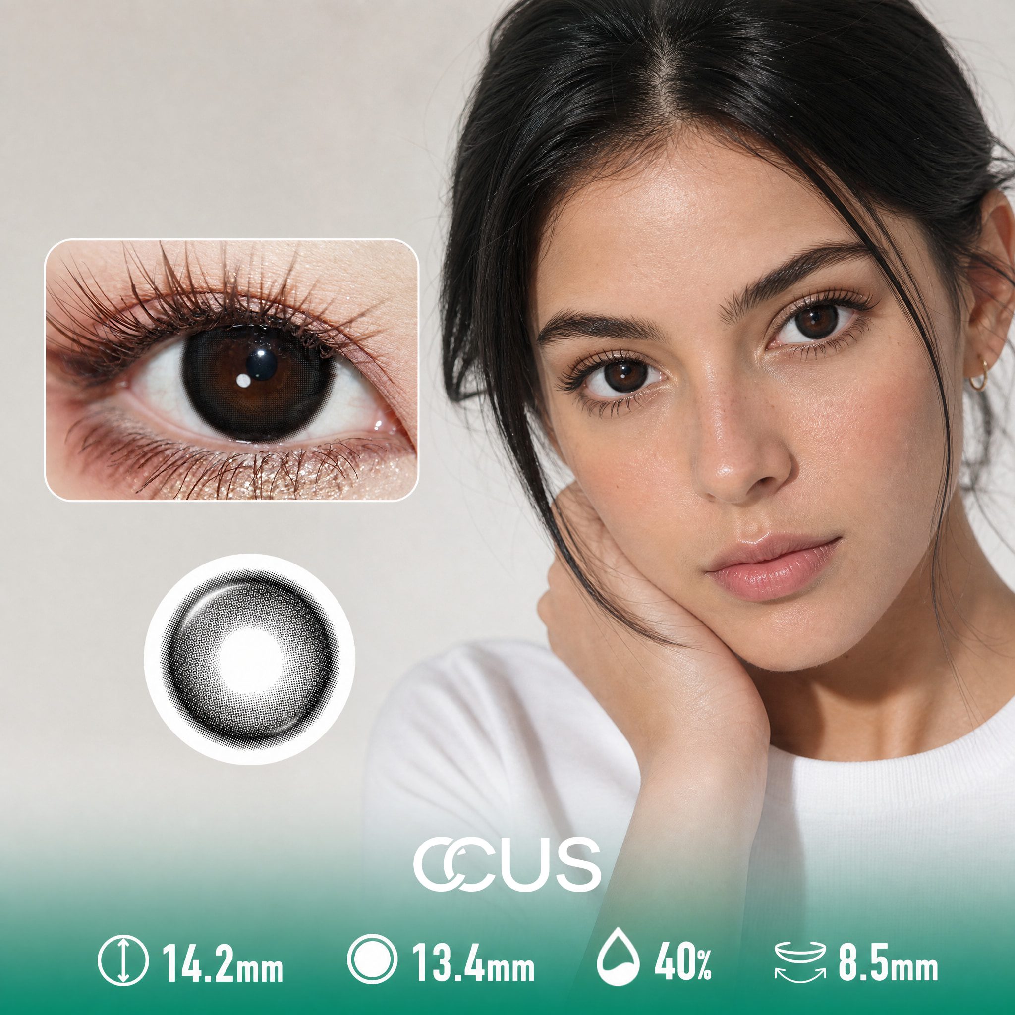 First Light Pearl Black Contact Lenses