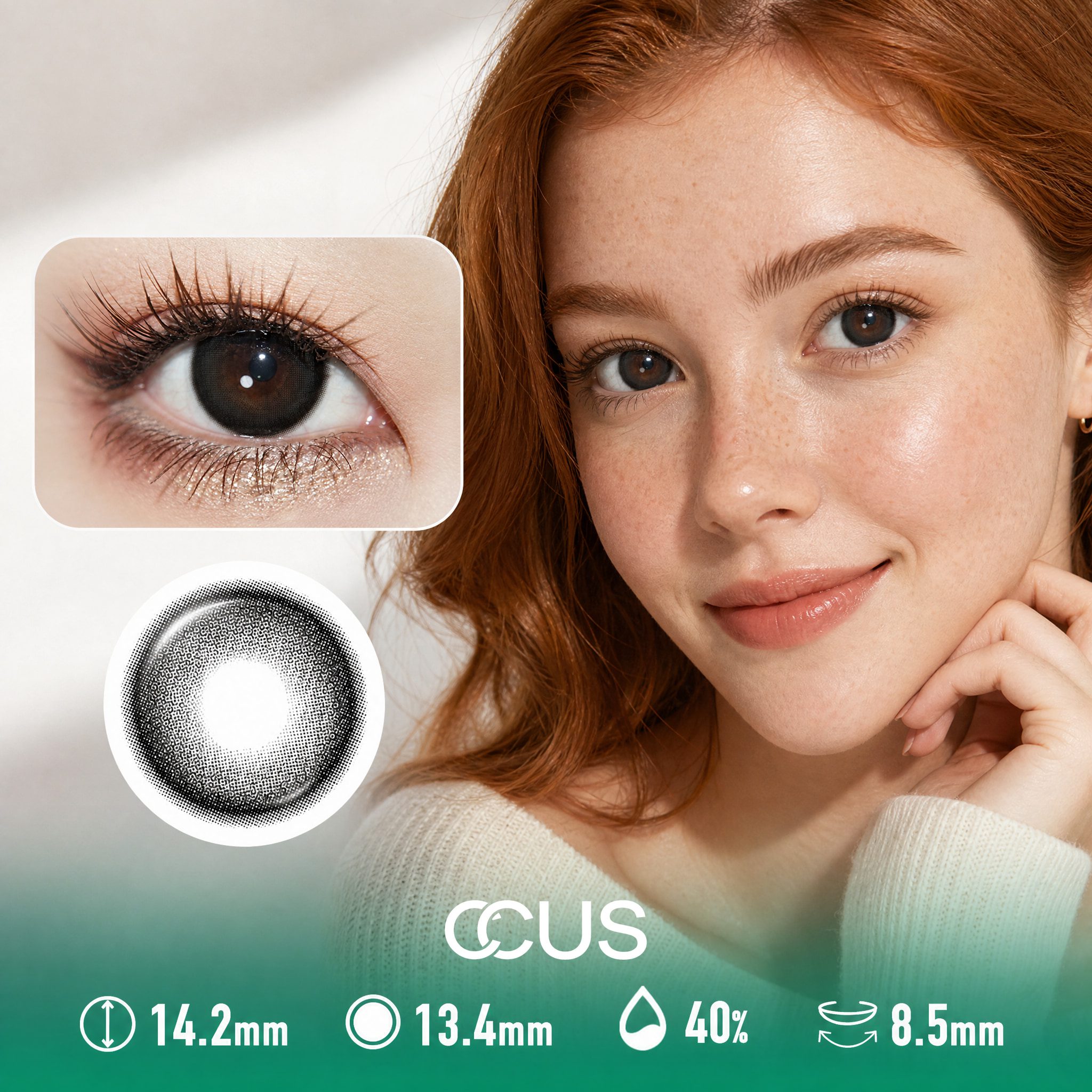 First Light Pearl Black Contact Lenses