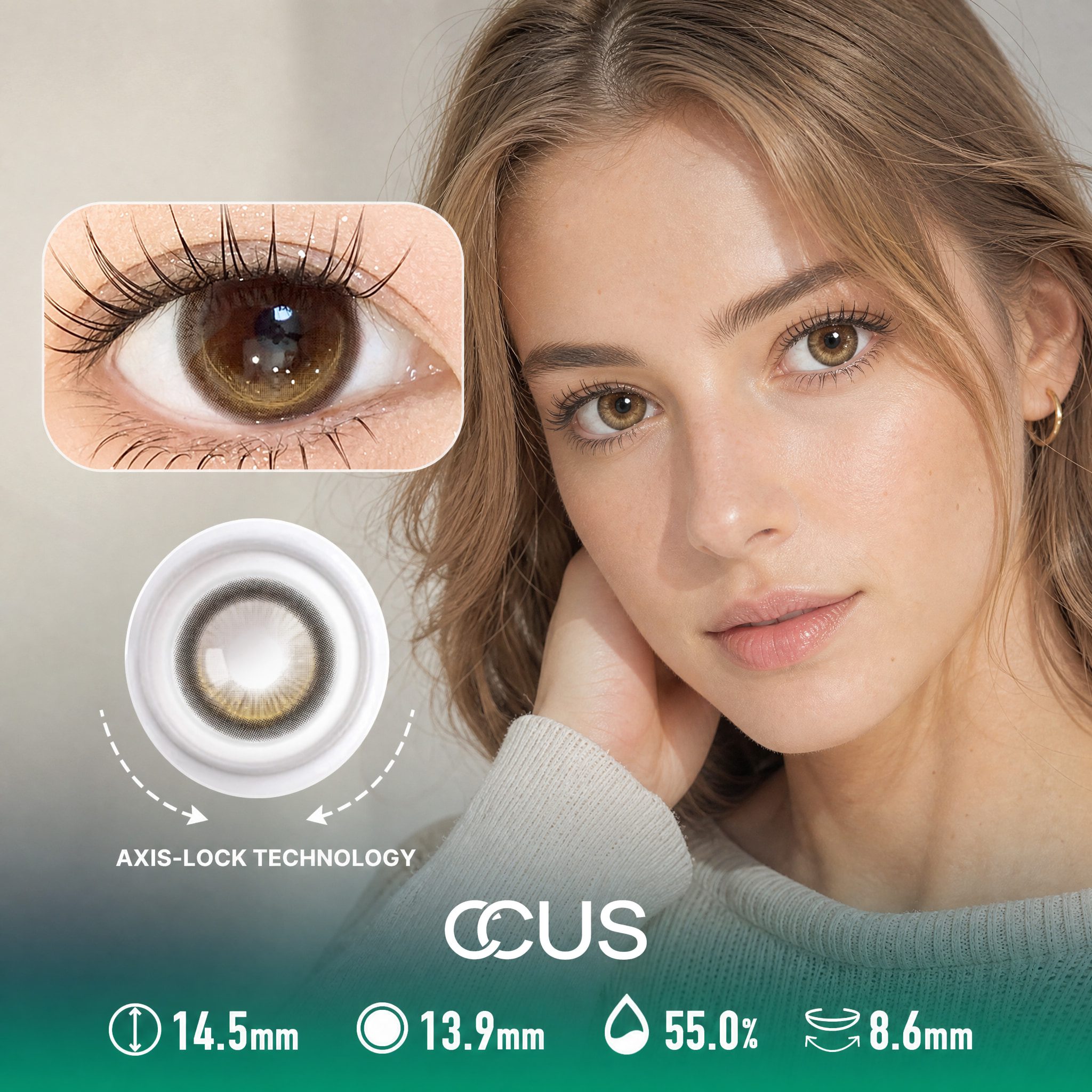 Florence Haze Brown Contact Lenses