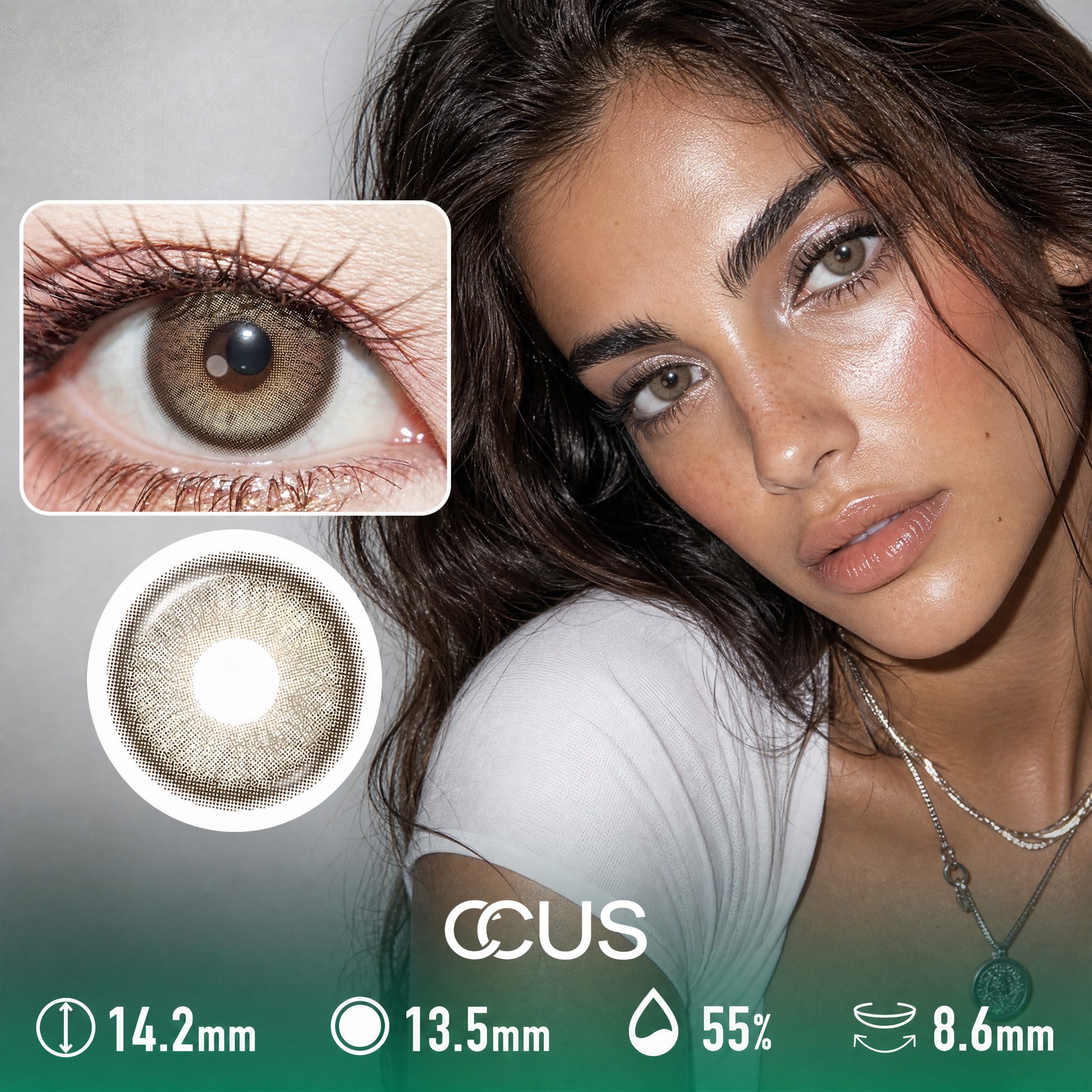 Galaxy Glass Brown Contact Lenses - Ccus Eyewear · Premium Colored Contacts Galaxy Glass Brown Contact Lenses