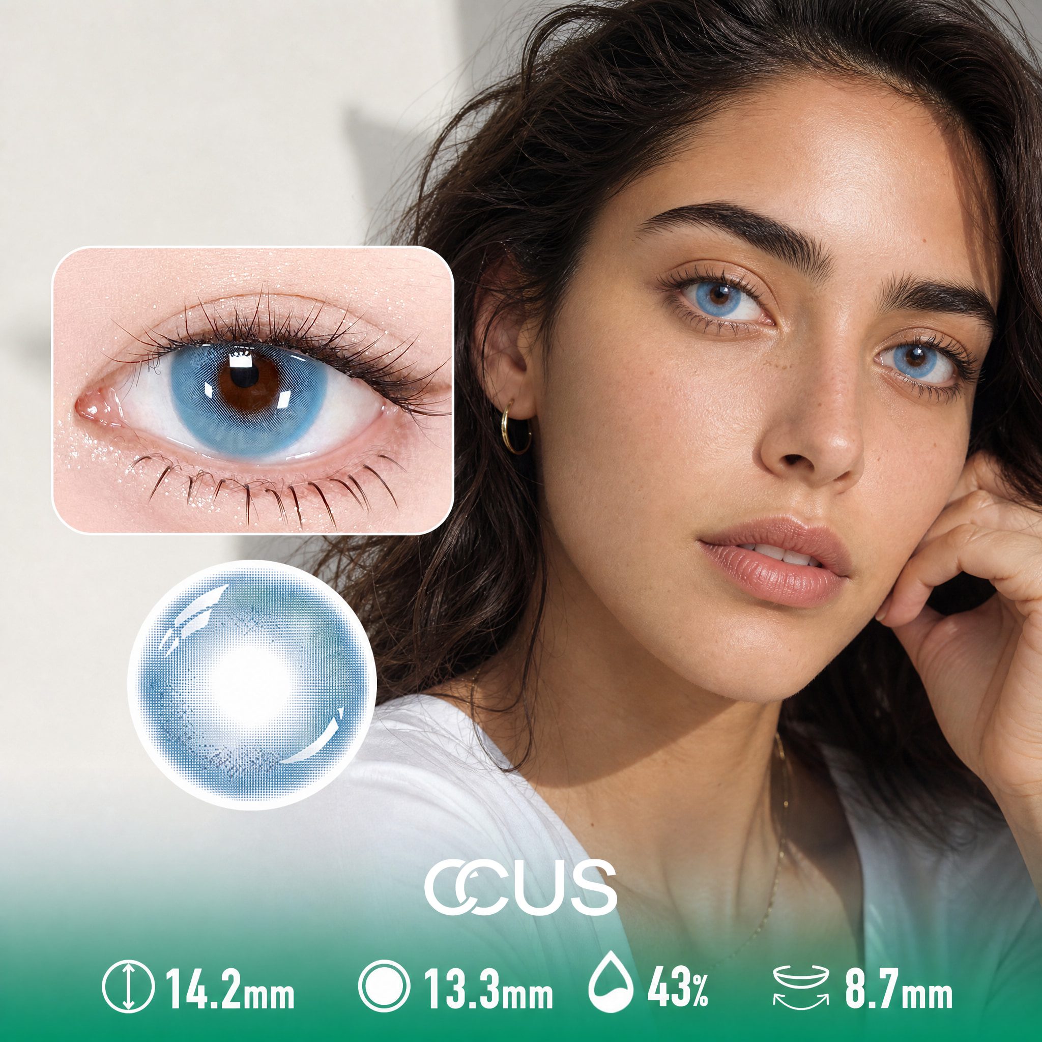 Harbor Morning Aqua Contact Lenses - Ccus Eyewear · Premium Colored Contacts Harbor Morning Aqua Contact Lenses