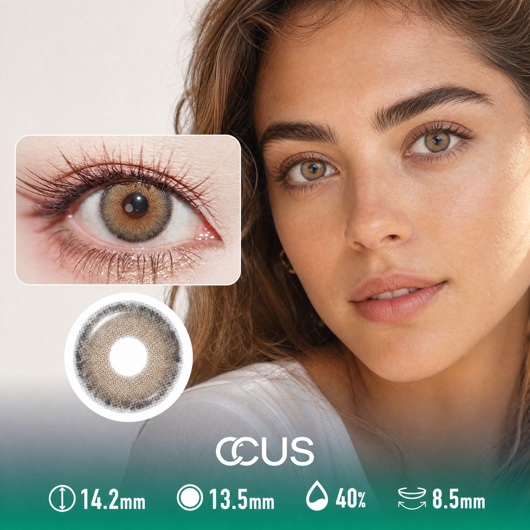 Honey Light Brown Contact Lenses