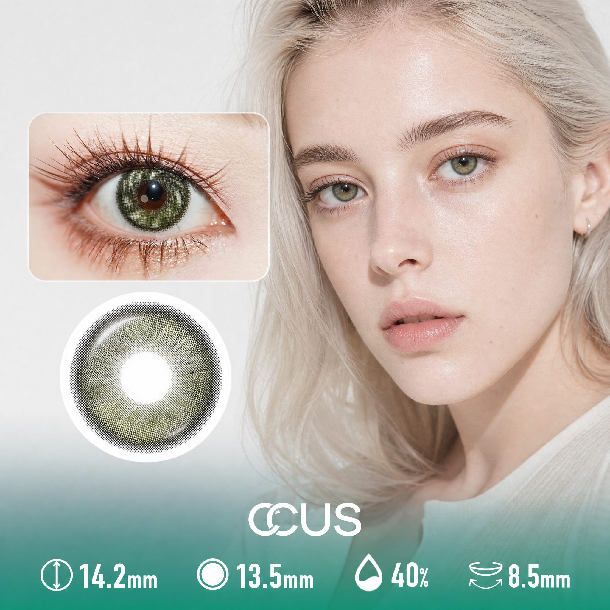 Jasmine Cloud Green Contact Lenses