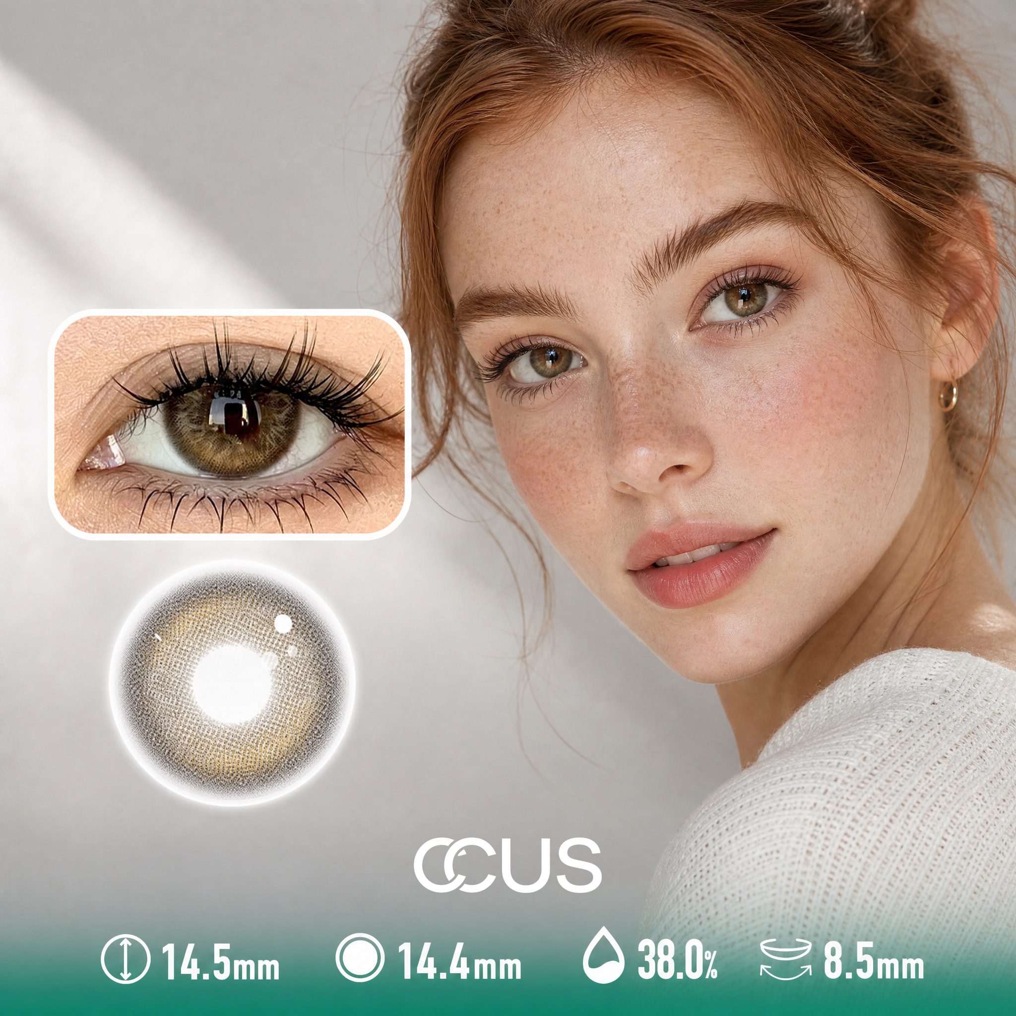 Kyoto Silk Caramel Brown Contact Lenses