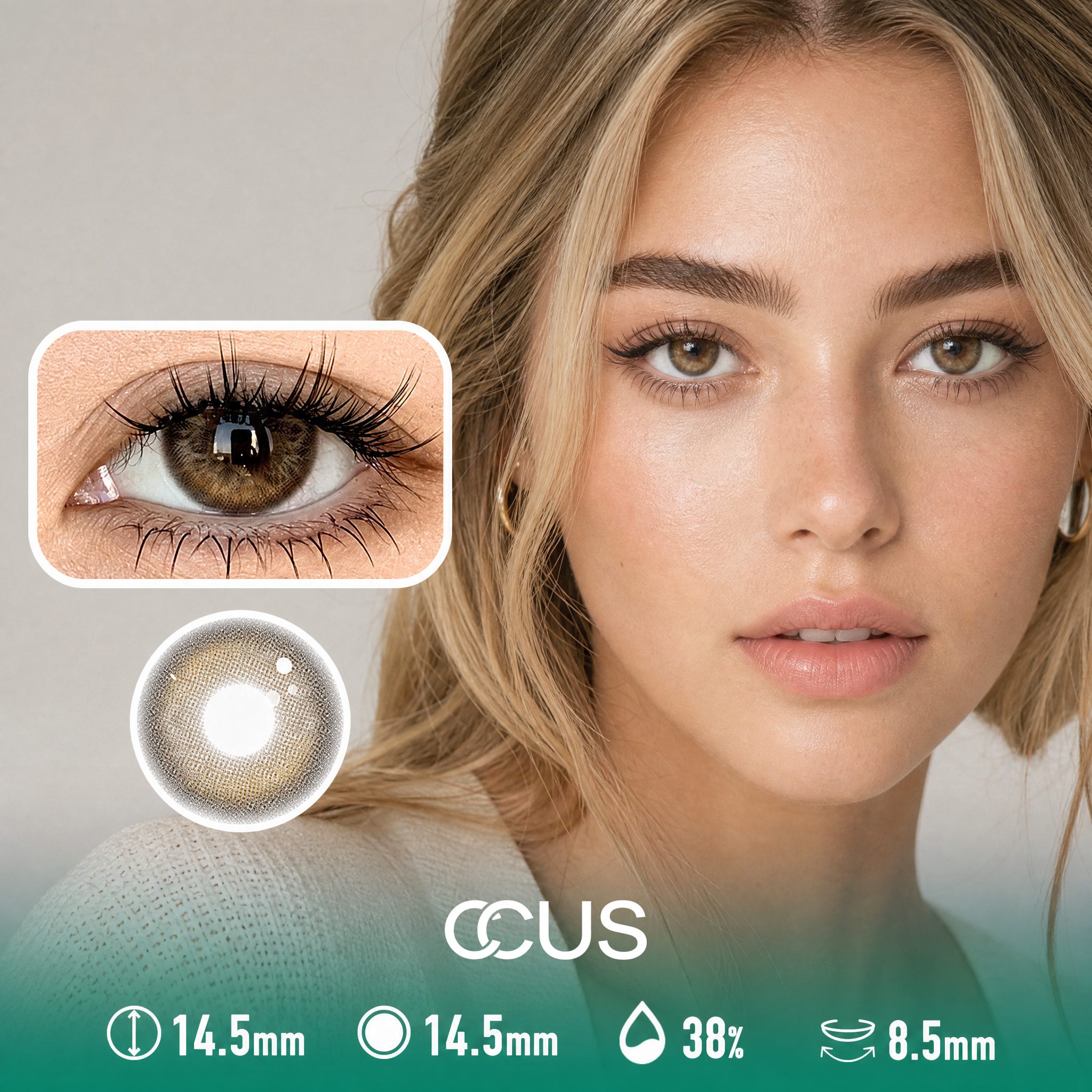 Kyoto Silk Caramel Brown Contact Lenses - Ccus Eyewear · Premium Colored Contacts Kyoto Silk Caramel Brown Contact Lenses