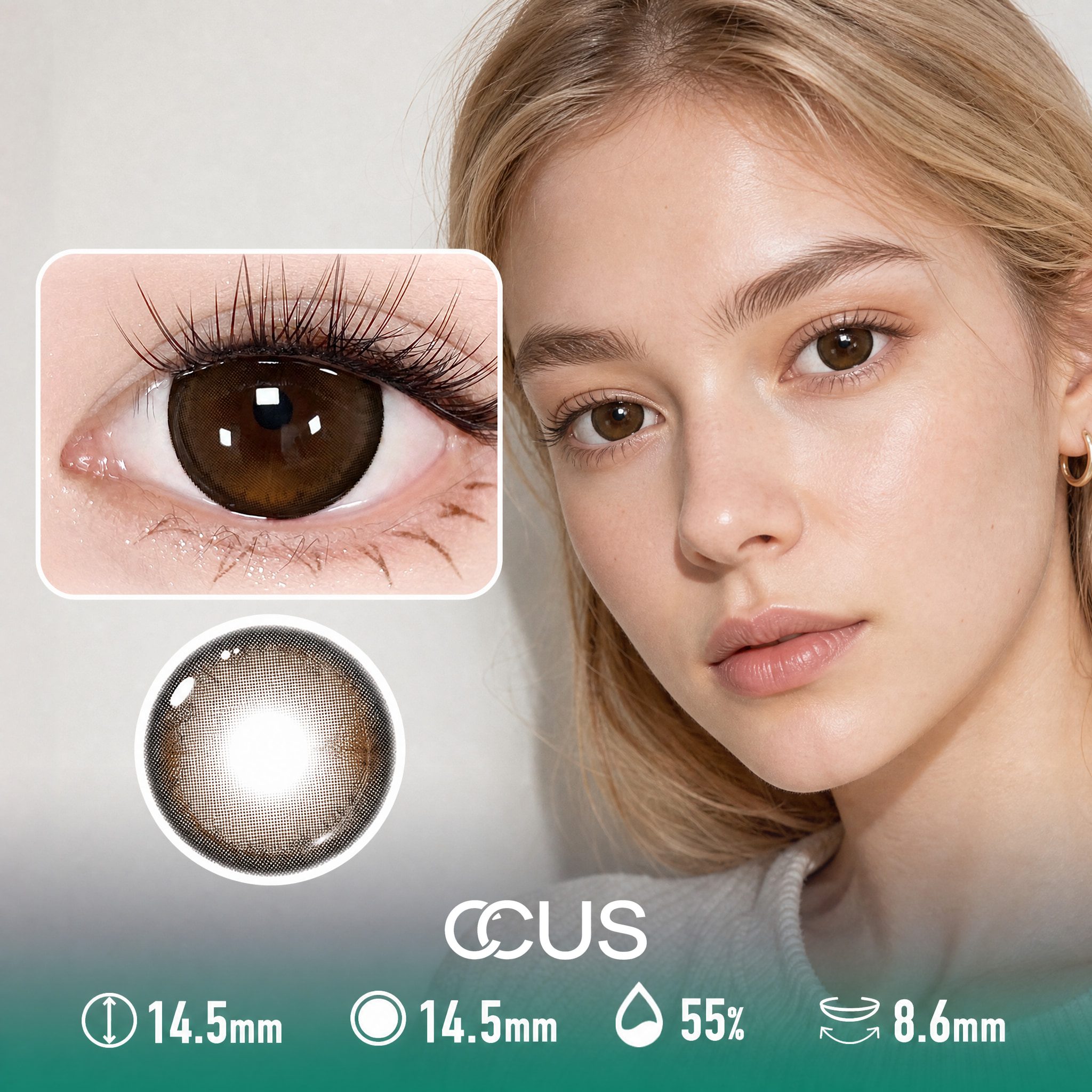 Kyoto Twilight Chestnut Brown Contact Lenses - Ccus Eyewear · Premium Colored Contacts Kyoto Twilight Chestnut Brown Contact Lenses