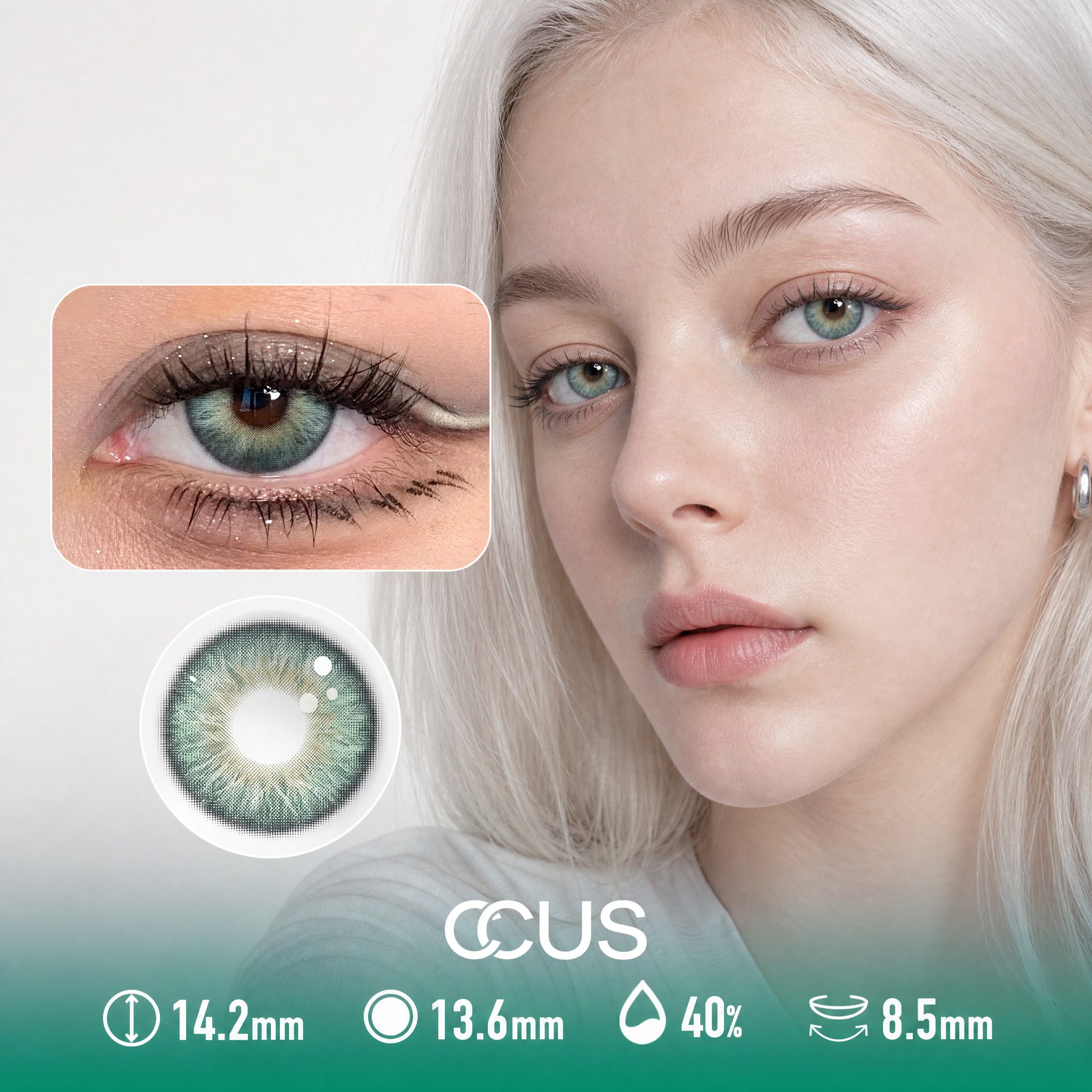 Lakeside Fern Green Contact Lenses