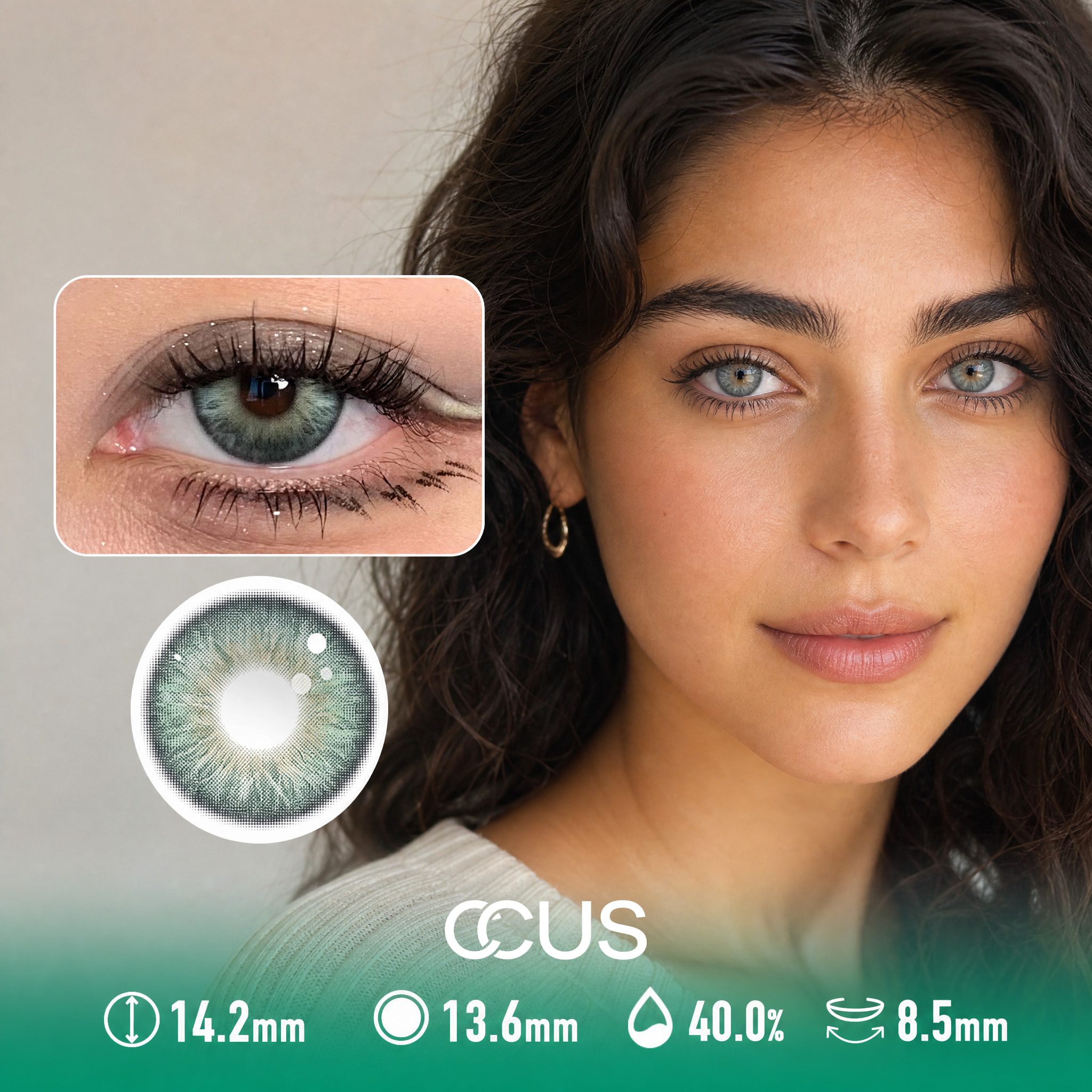 Lakeside Fern Green Contact Lenses
