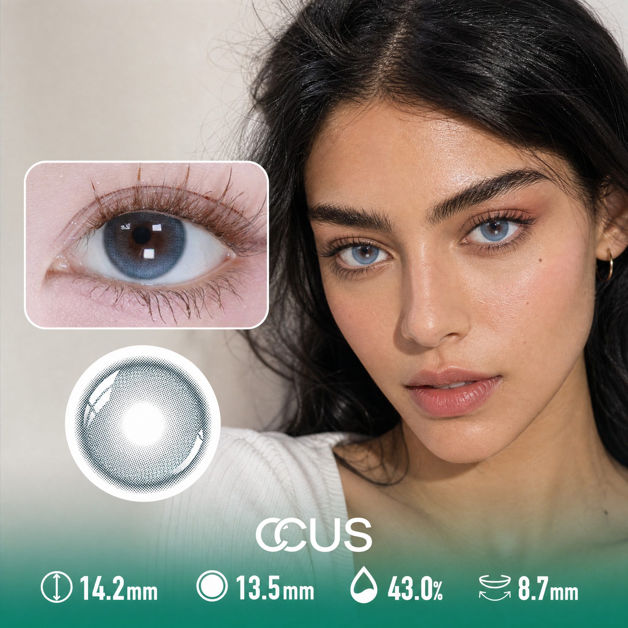 Lotus Lagoon Blue Contact Lenses