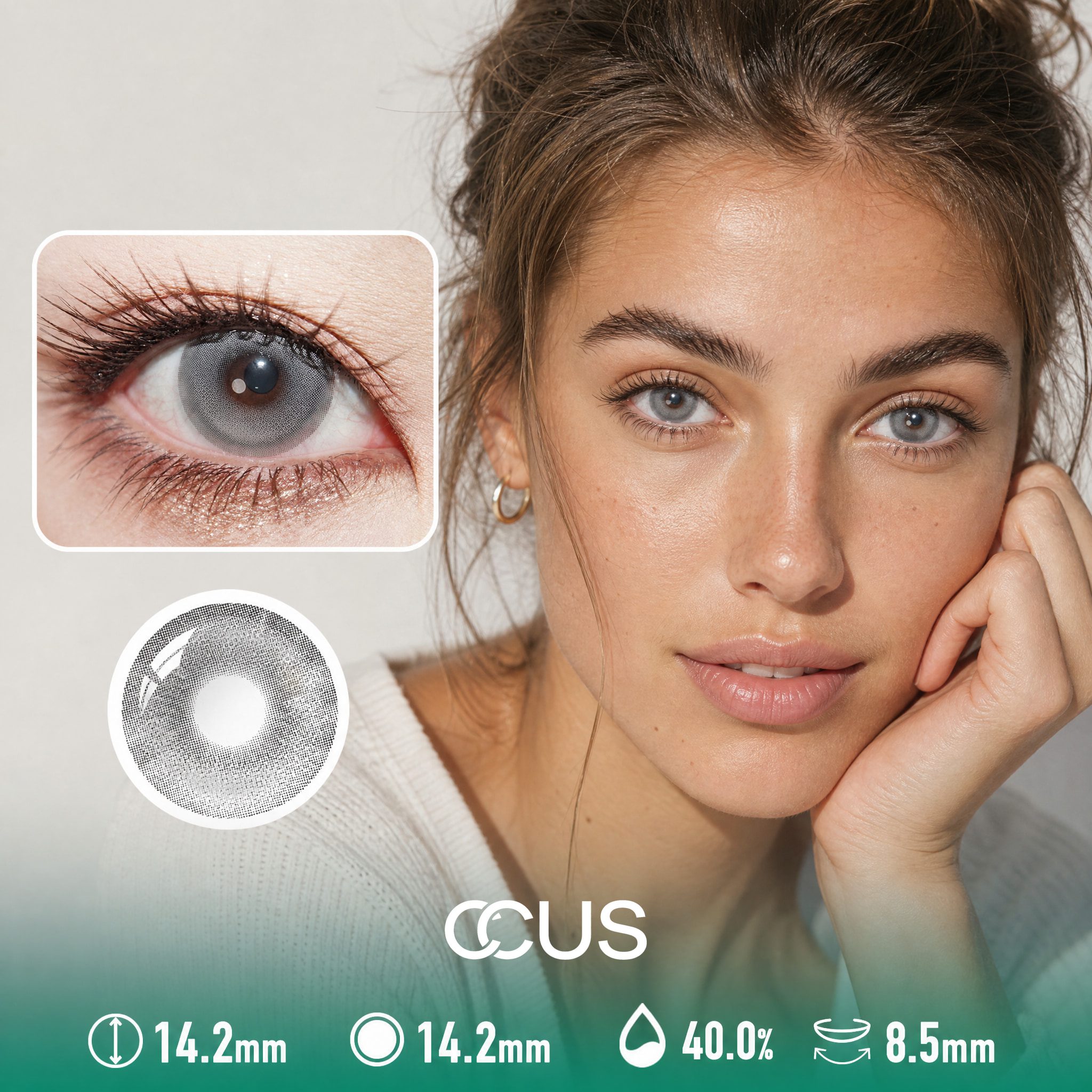 Lotus Opal Grey Contact Lenses