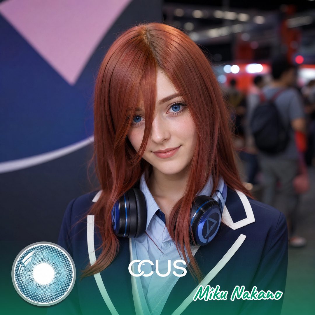 5Toubun : Miku Nakano Cosplay Blue Contact Lenses | Ccus Eyewear