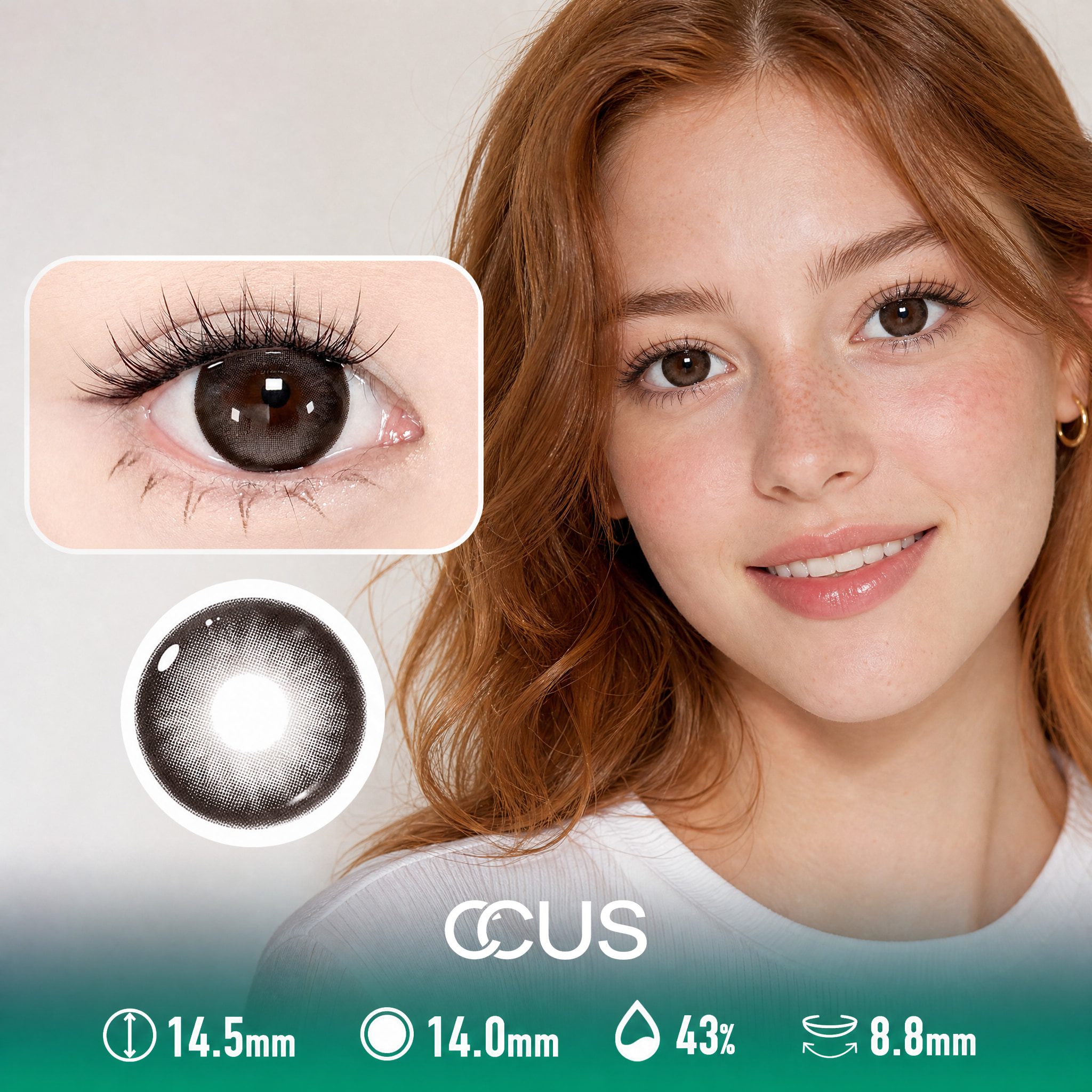 Milan Iris Chestnut Brown Contact Lenses